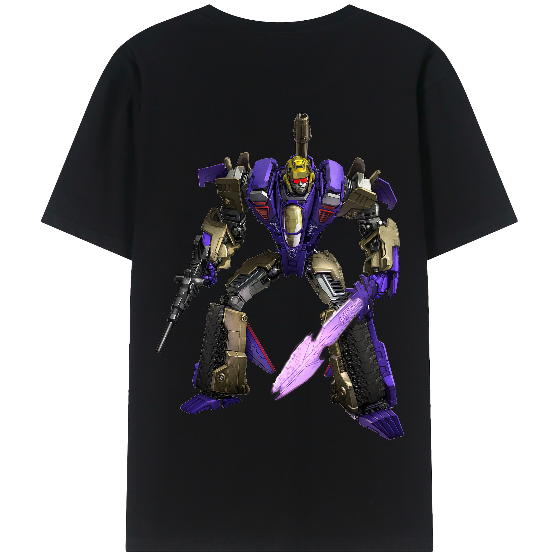 （画像用） Transformers トランスフォーマー 綿100％半袖Tシャツ（背面プリント）