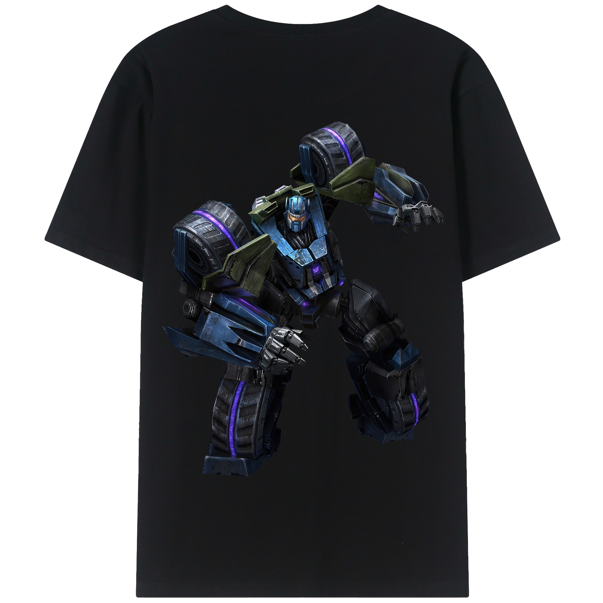（画像用） Transformers トランスフォーマー 綿100％半袖Tシャツ（背面プリント）