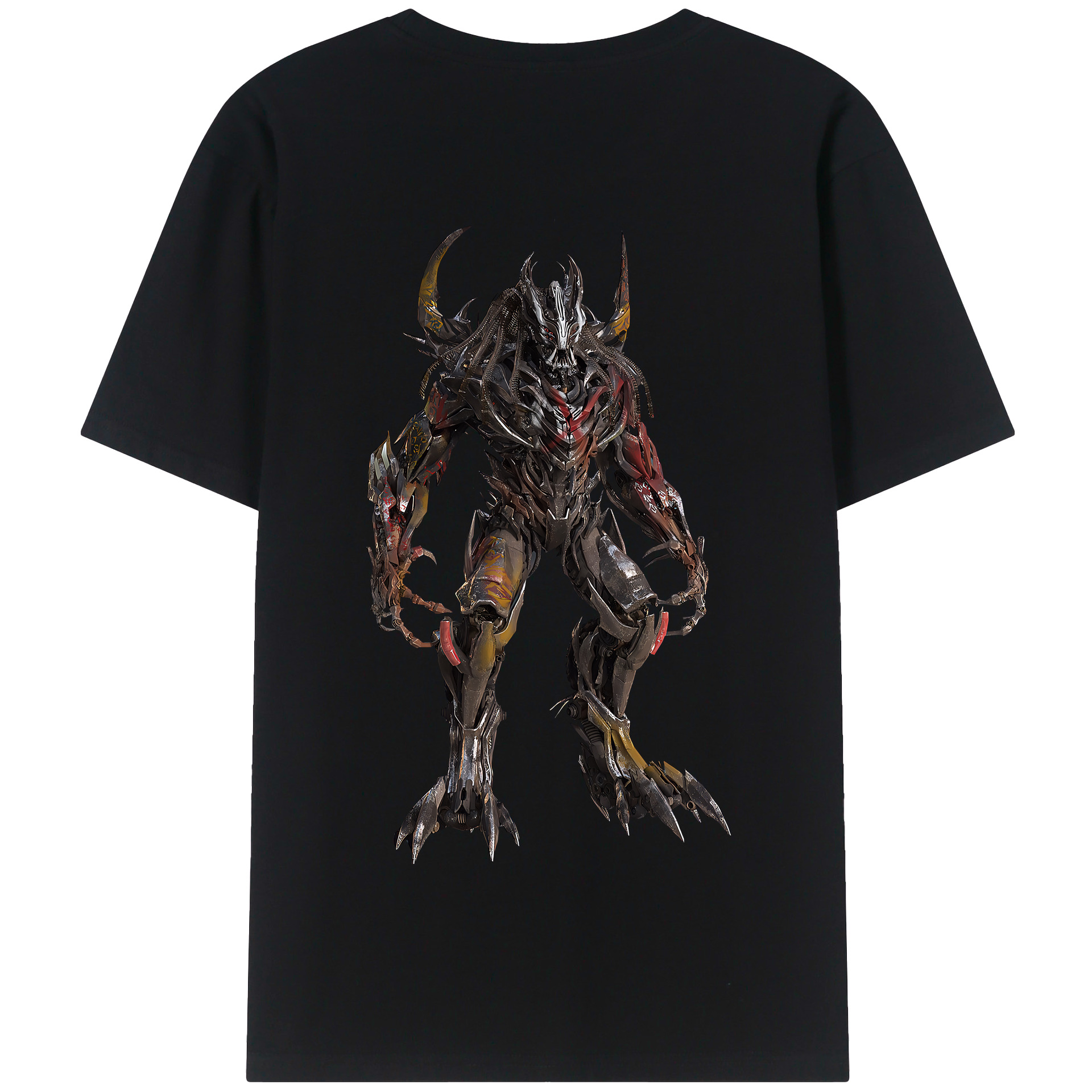 （画像用） Transformers トランスフォーマー 綿100％半袖Tシャツ（背面プリント）