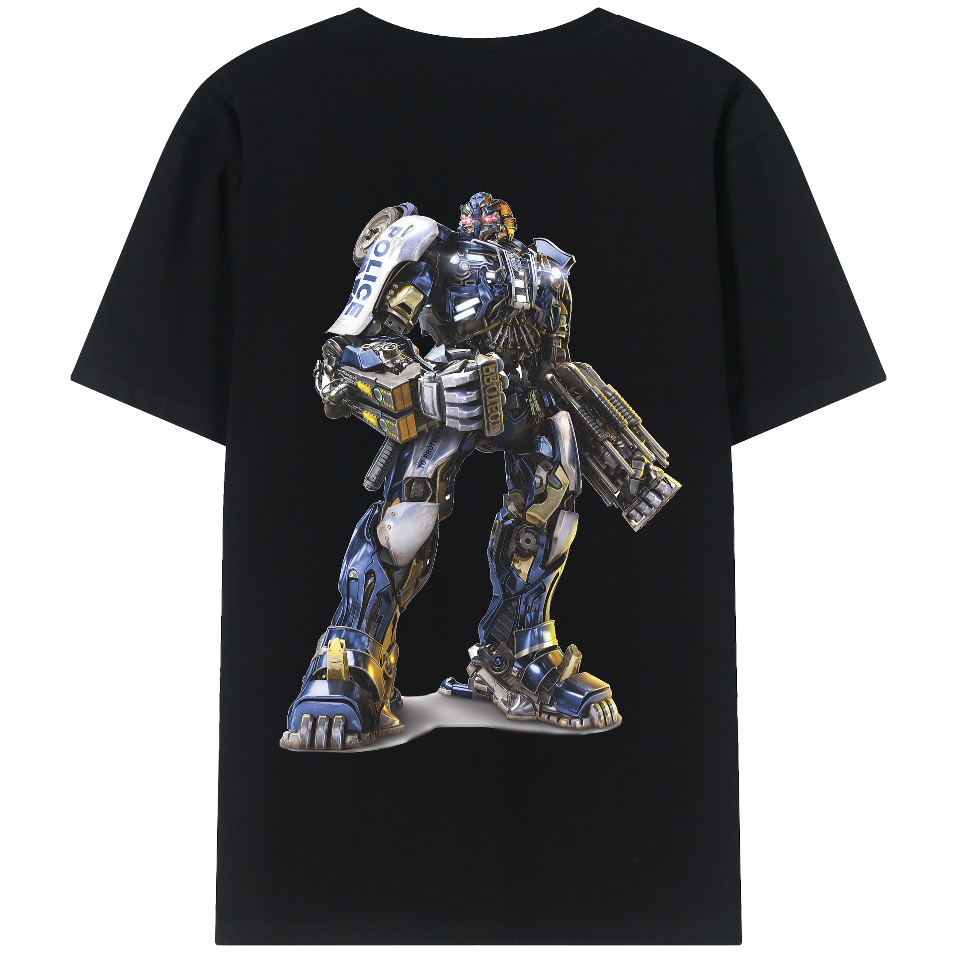 （画像用） Transformers トランスフォーマー 綿100％半袖Tシャツ（背面プリント）