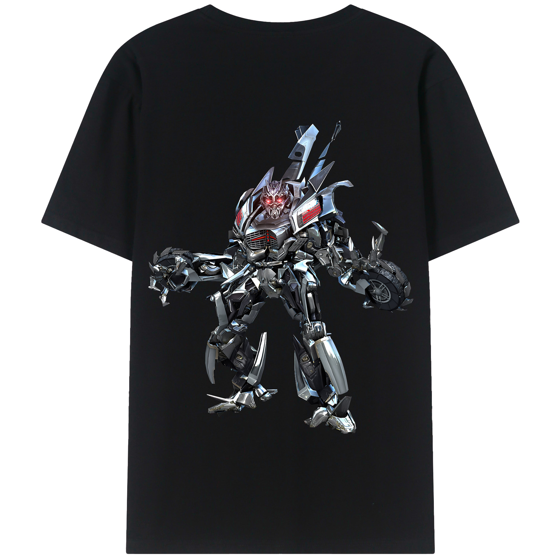 （画像用） Transformers トランスフォーマー 綿100％半袖Tシャツ（背面プリント）