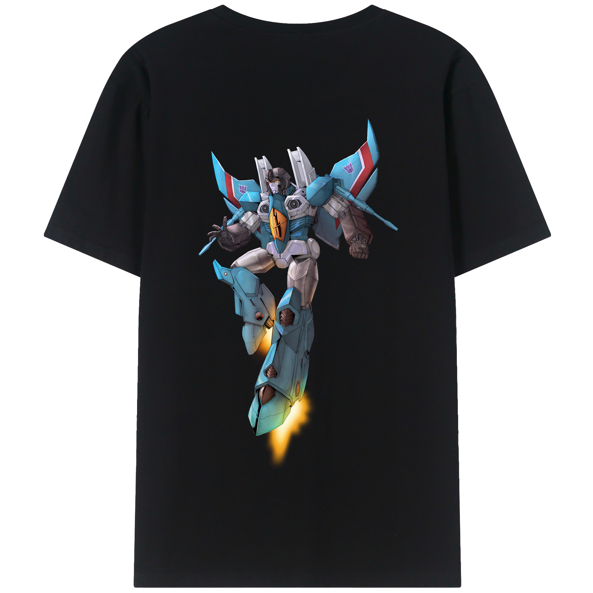 （画像用） Transformers トランスフォーマー 綿100％半袖Tシャツ（背面プリント）