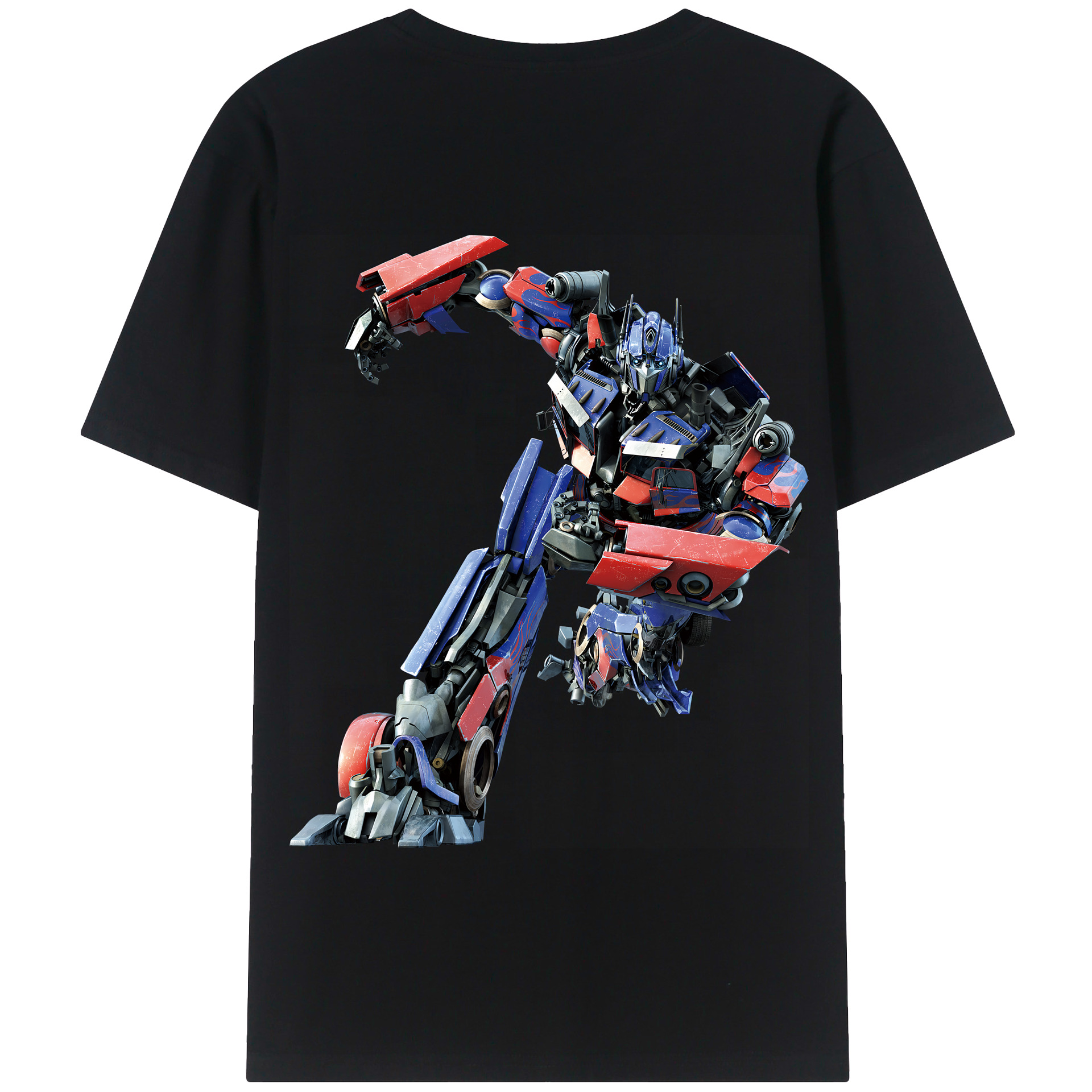 （画像用） Transformers トランスフォーマー 綿100％半袖Tシャツ（背面プリント）