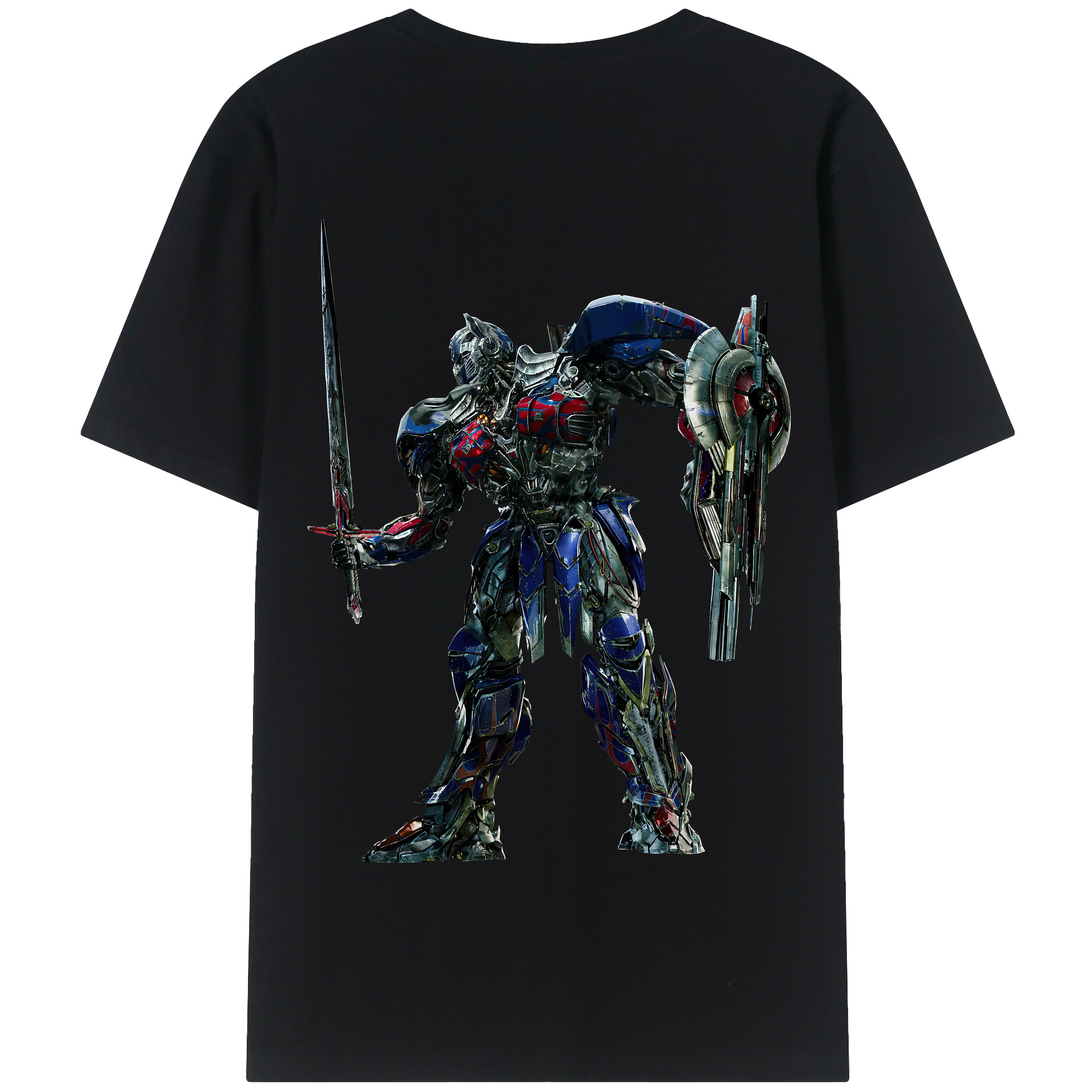 （画像用） Transformers トランスフォーマー 綿100％半袖Tシャツ（背面プリント）