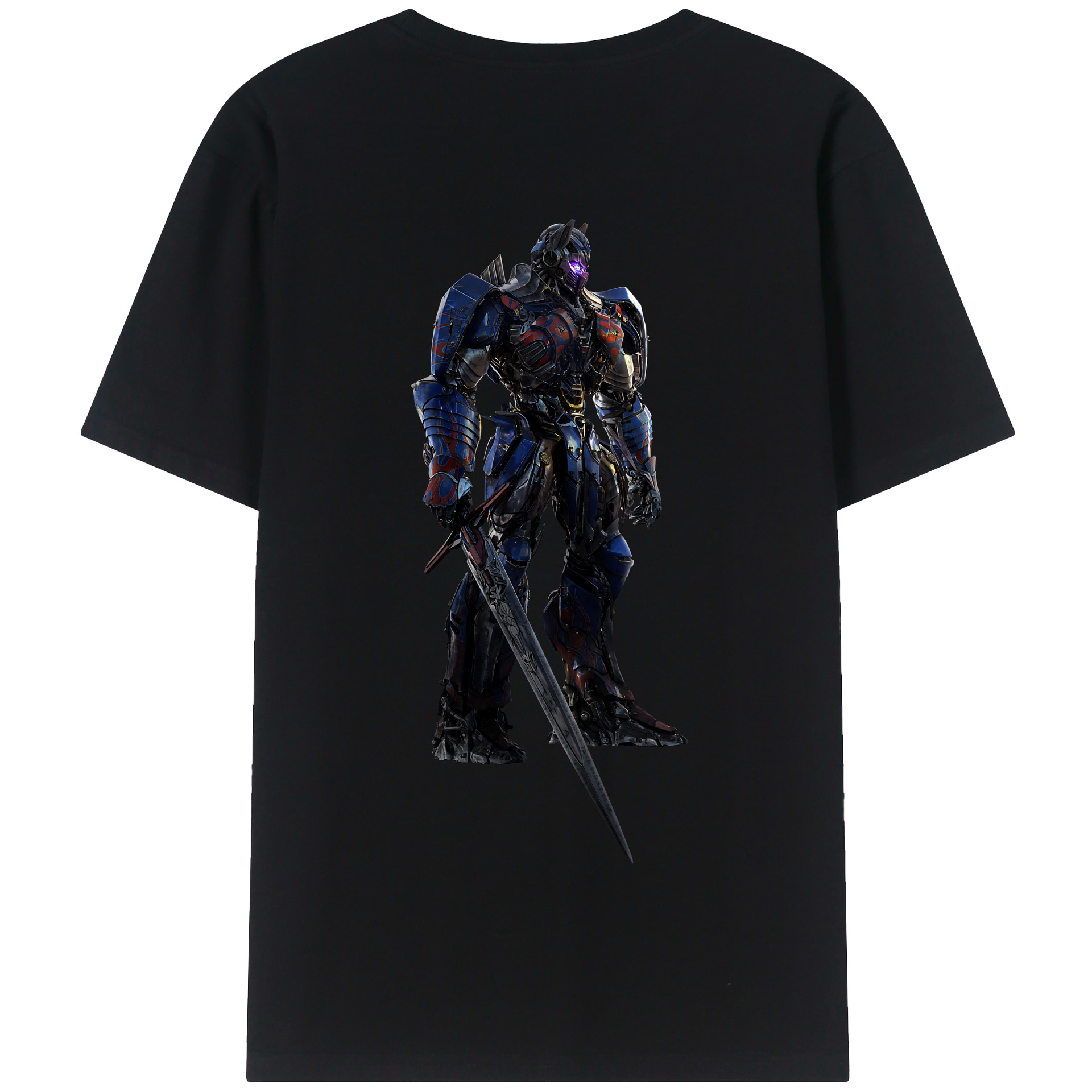 （画像用） Transformers トランスフォーマー 綿100％半袖Tシャツ（背面プリント）