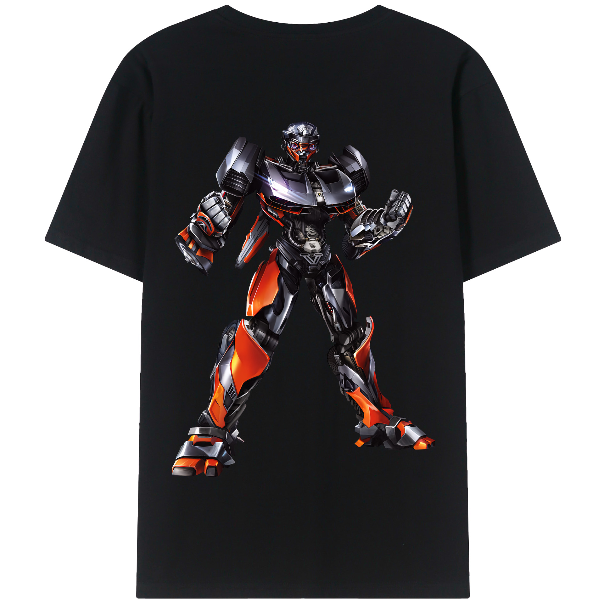 （画像用） Transformers トランスフォーマー 綿100％半袖Tシャツ（背面プリント）