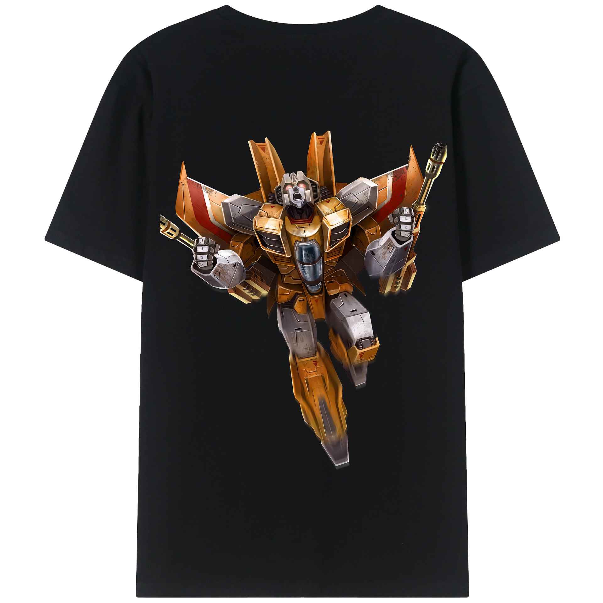 （画像用） Transformers トランスフォーマー 綿100％半袖Tシャツ（背面プリント）