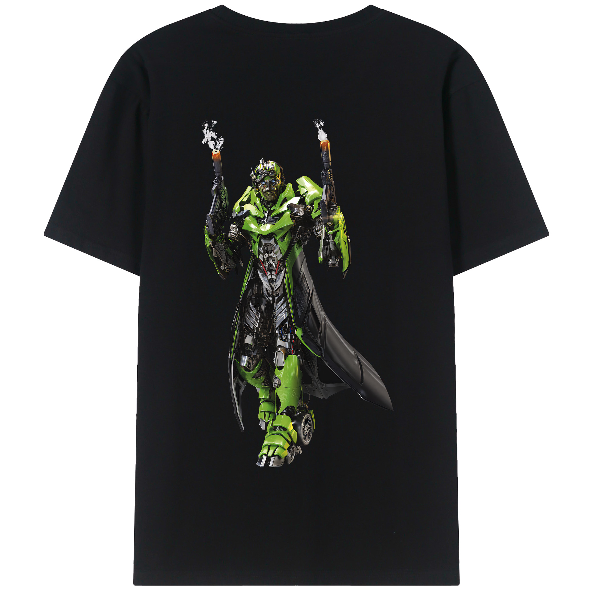 （画像用） Transformers トランスフォーマー 綿100％半袖Tシャツ（背面プリント）