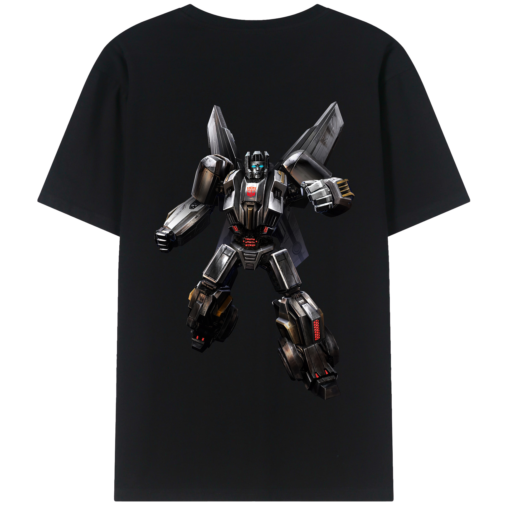 （画像用） Transformers トランスフォーマー 綿100％半袖Tシャツ（背面プリント）