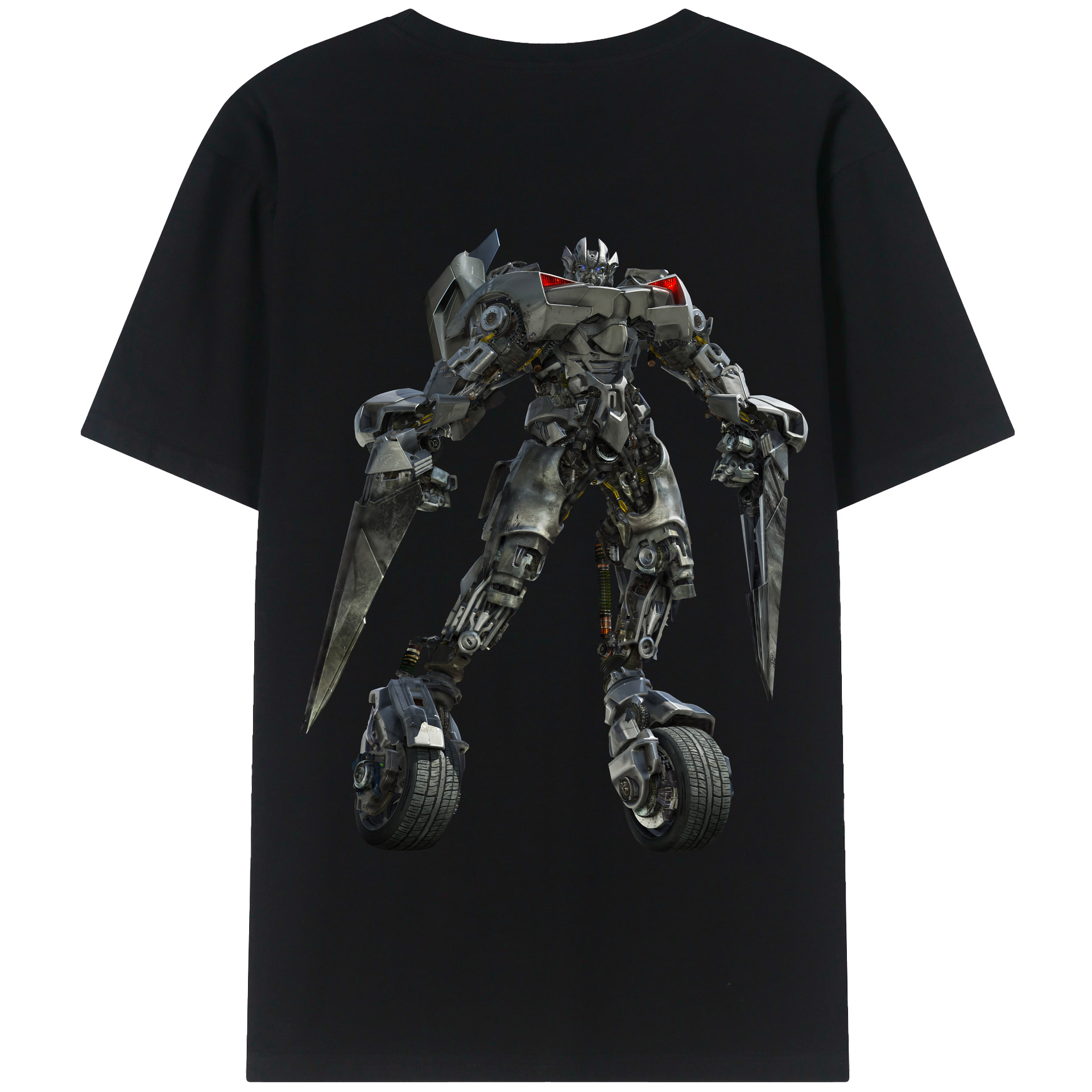 （画像用） Transformers トランスフォーマー 綿100％半袖Tシャツ（背面プリント）