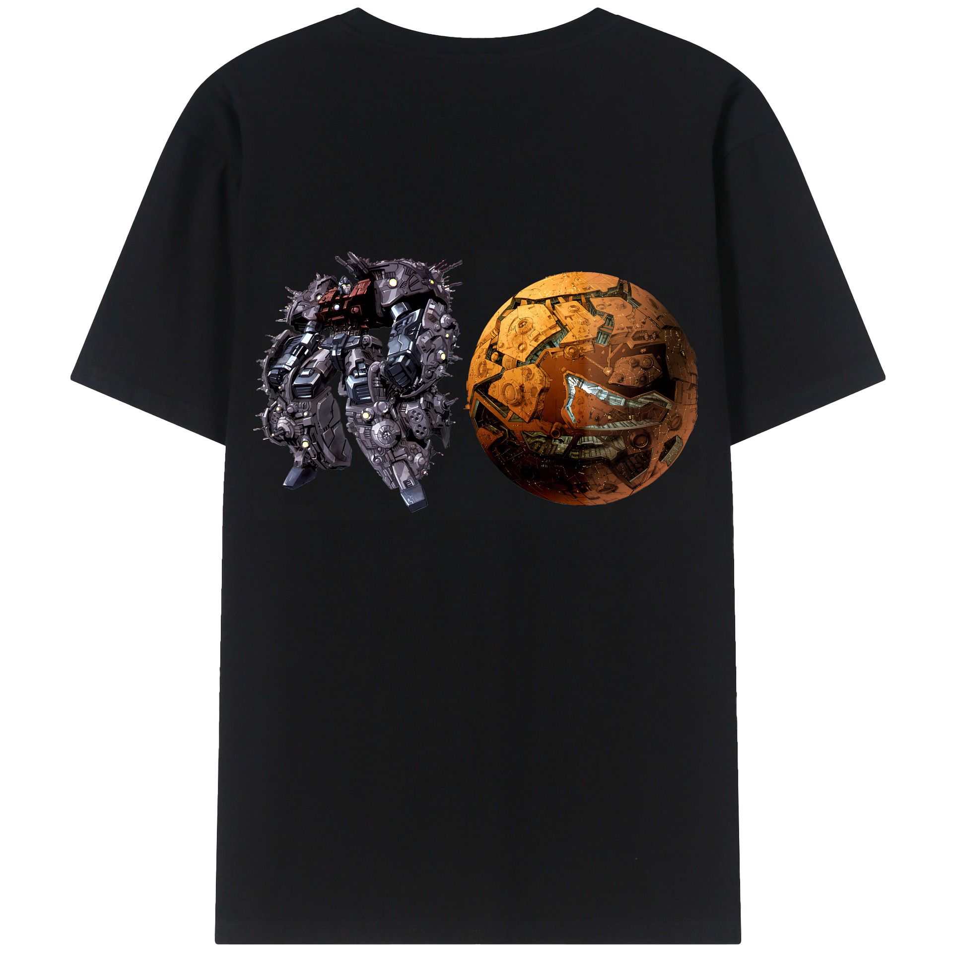 （画像用） Transformers トランスフォーマー 綿100％半袖Tシャツ（背面プリント）