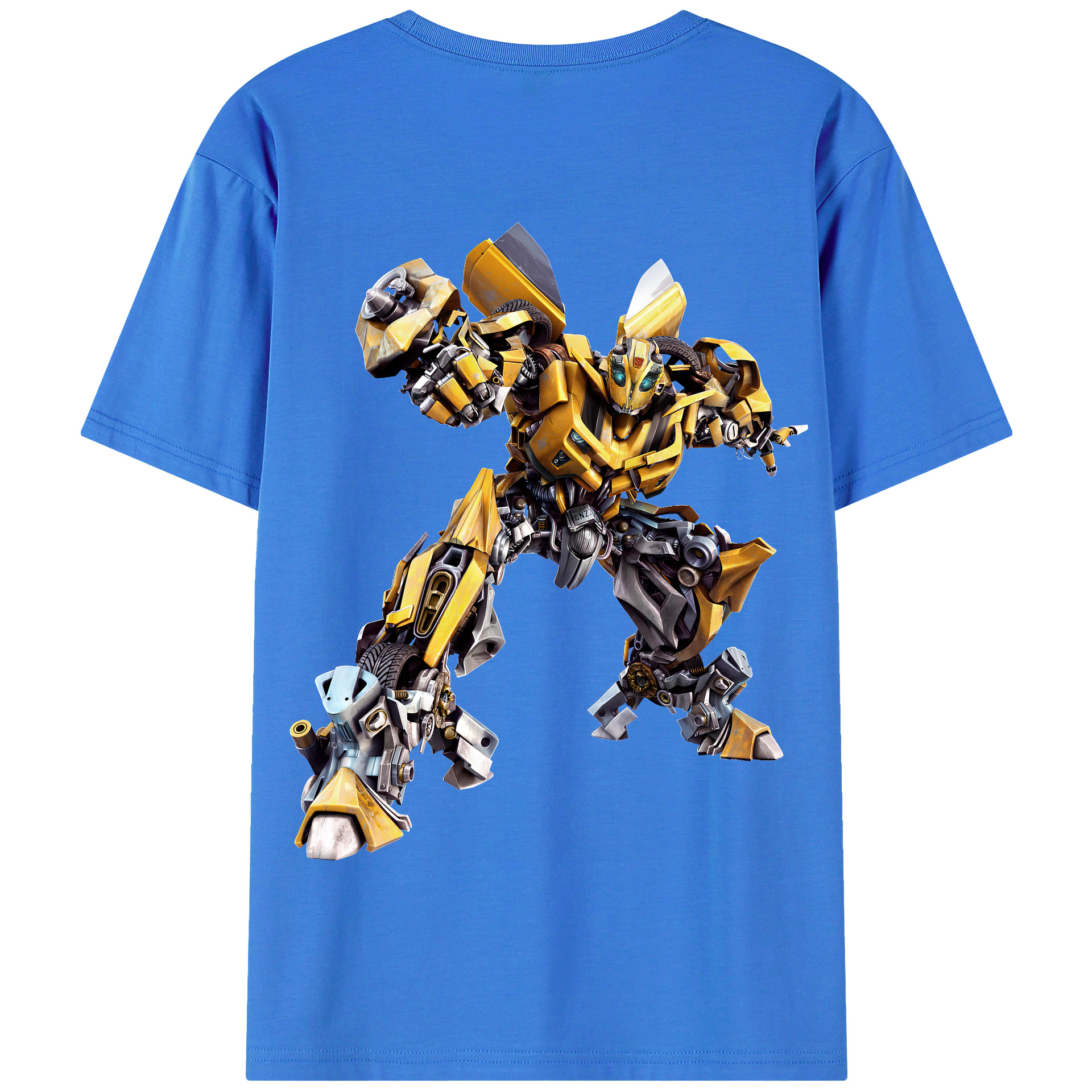 （画像用） Transformers トランスフォーマー 綿100％半袖Tシャツ（背面プリント）