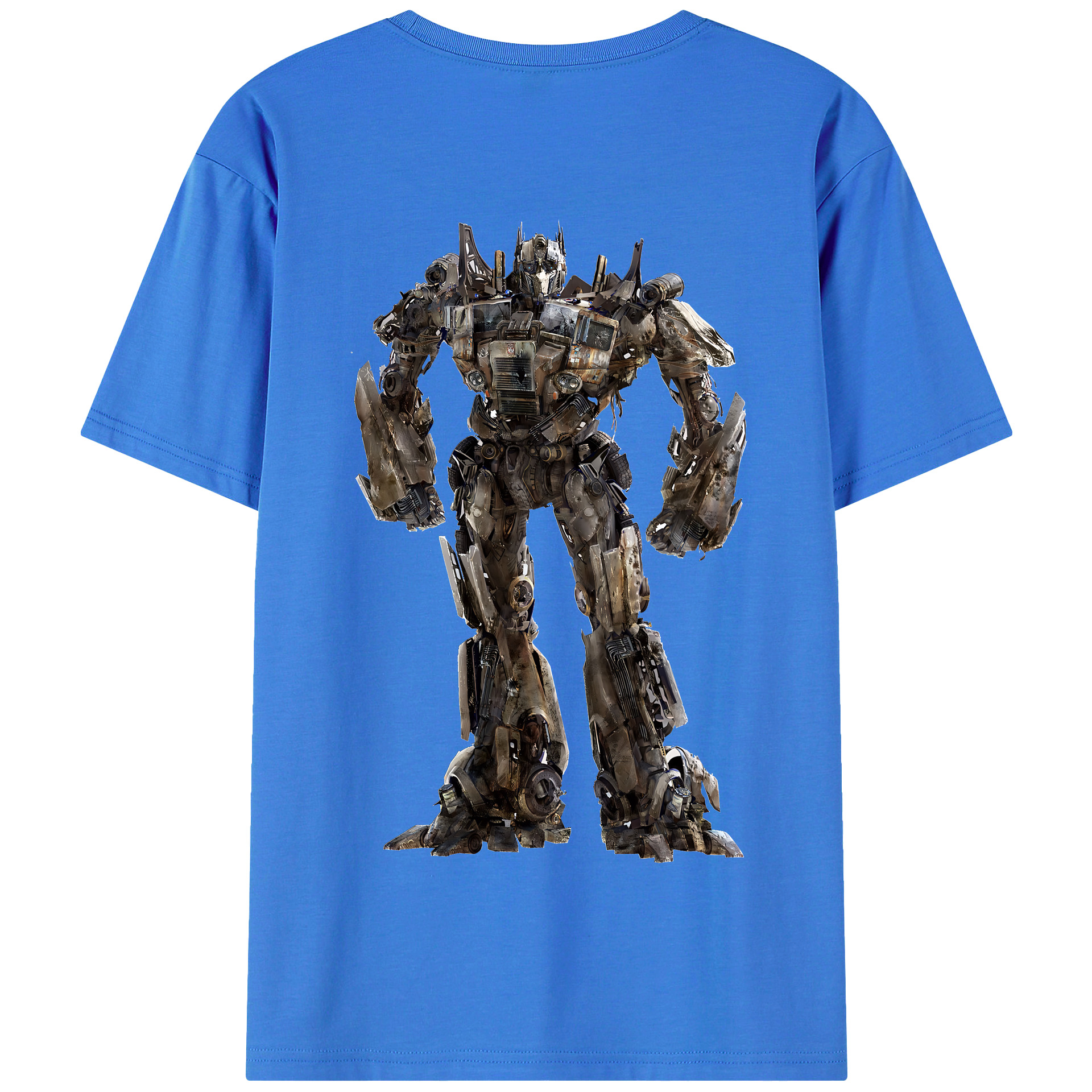 （画像用） Transformers トランスフォーマー 綿100％半袖Tシャツ（背面プリント）