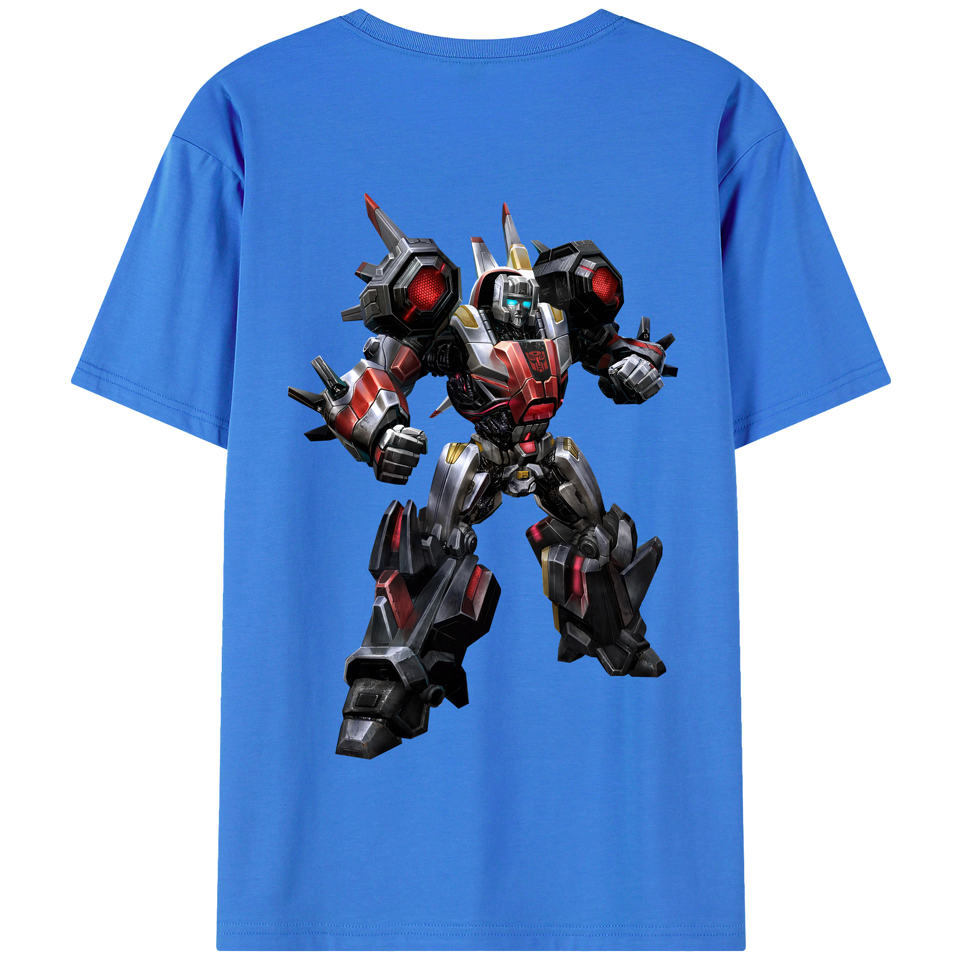 （画像用） Transformers トランスフォーマー 綿100％半袖Tシャツ（背面プリント）