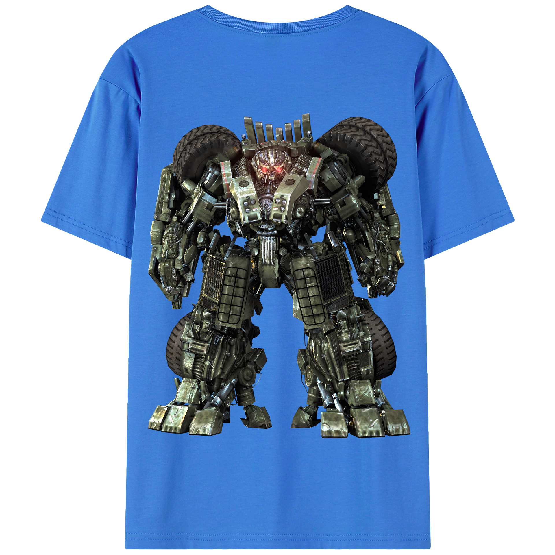 （画像用） Transformers トランスフォーマー 綿100％半袖Tシャツ（背面プリント）