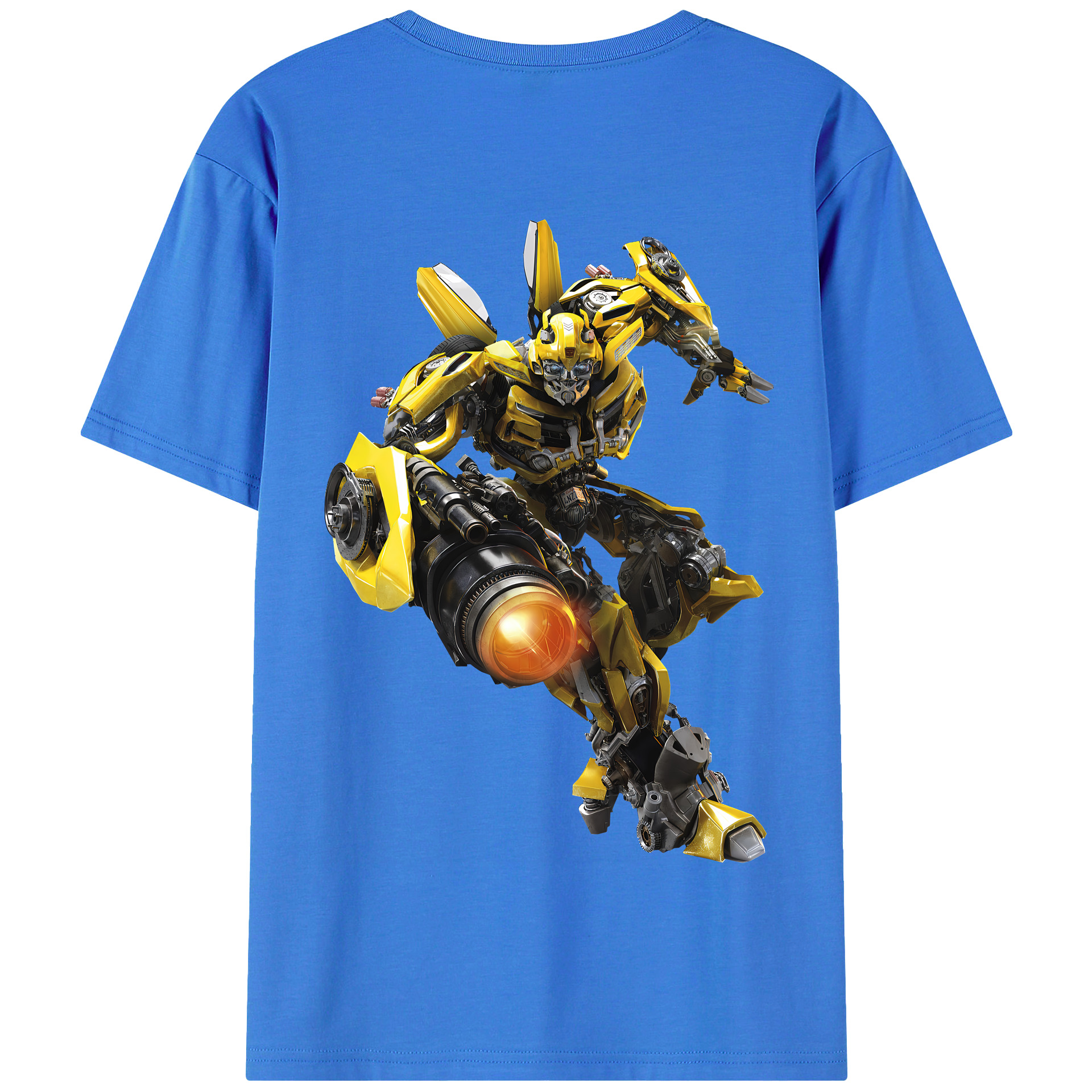 （画像用） Transformers トランスフォーマー 綿100％半袖Tシャツ（背面プリント）