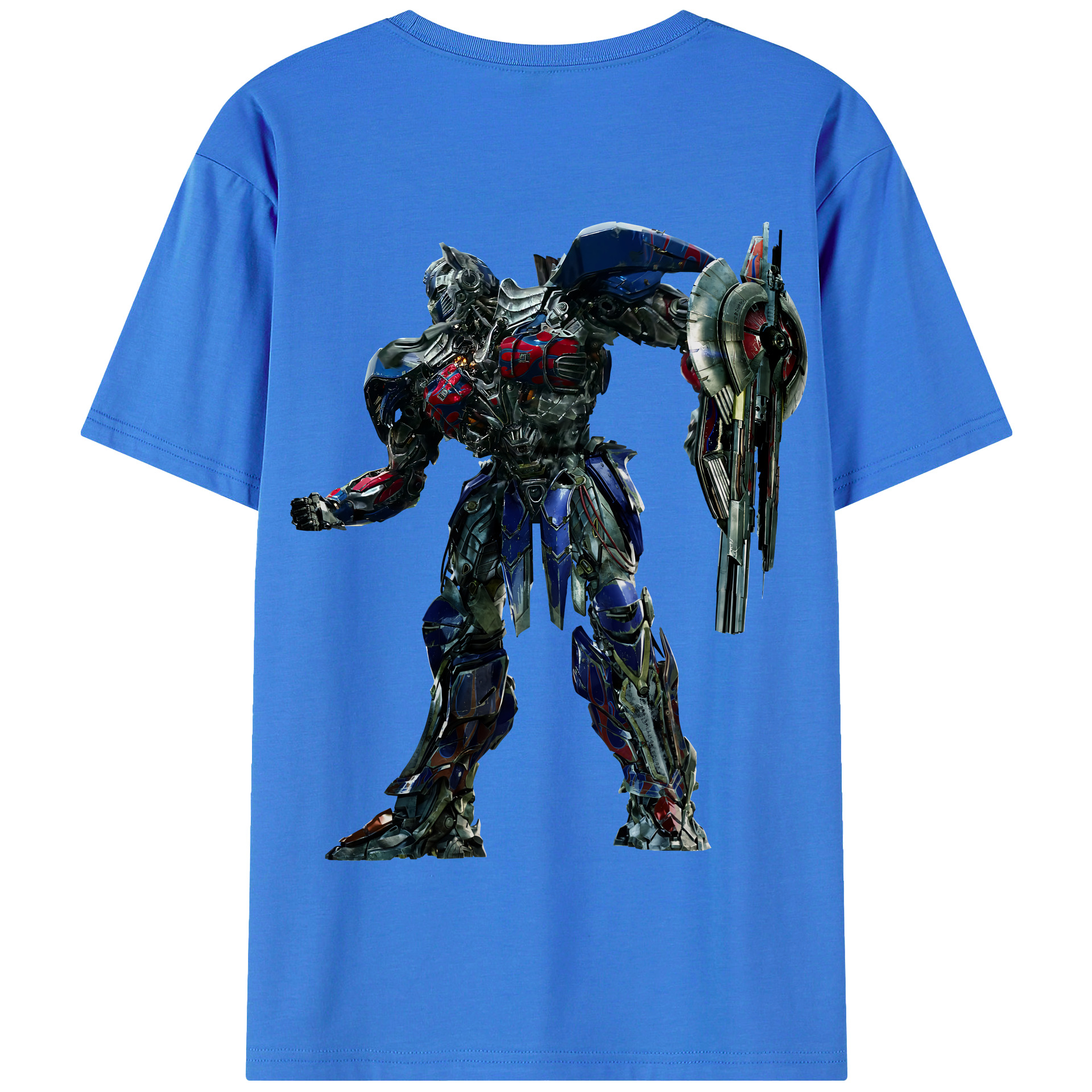 （画像用） Transformers トランスフォーマー 綿100％半袖Tシャツ（背面プリント）