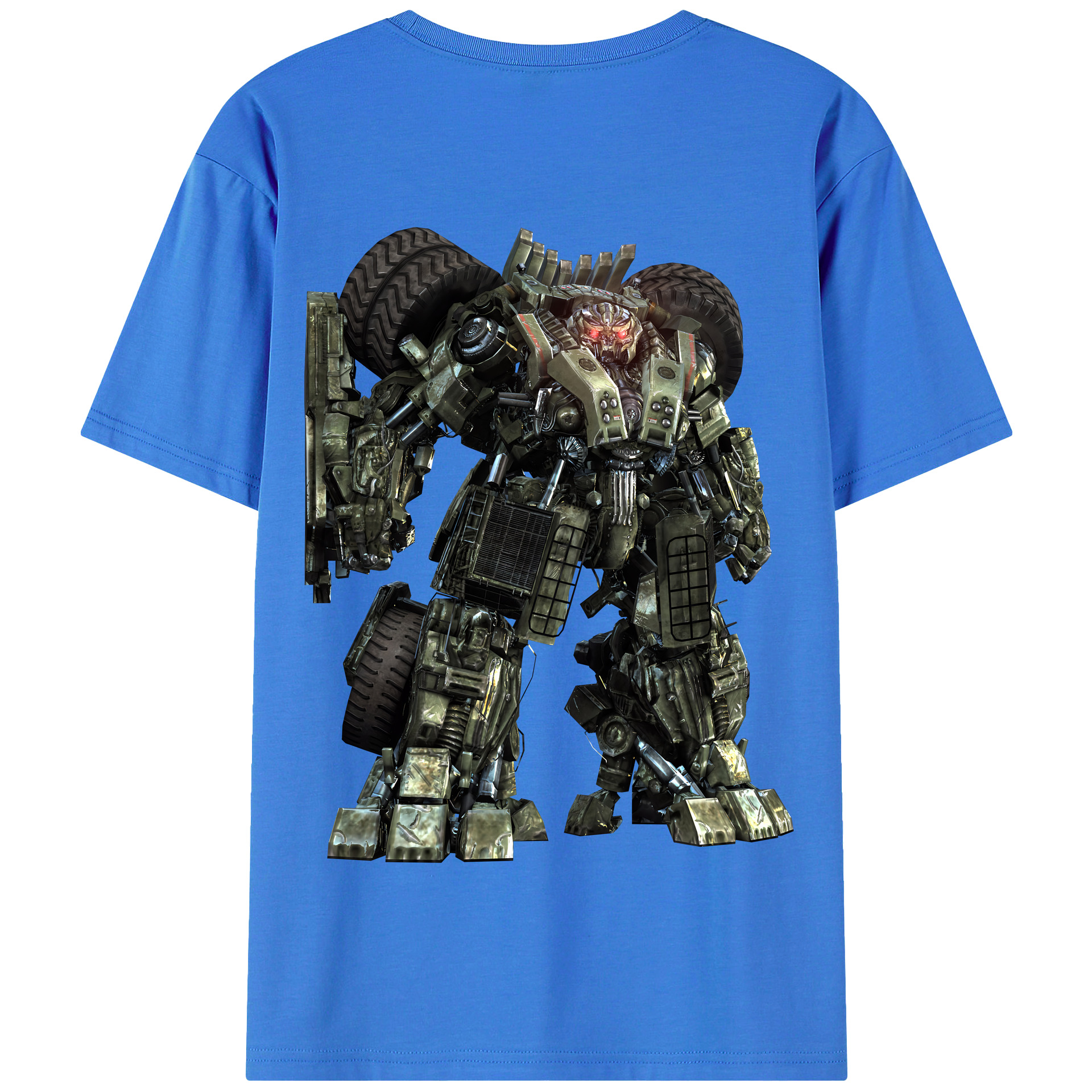 （画像用） Transformers トランスフォーマー 綿100％半袖Tシャツ（背面プリント）