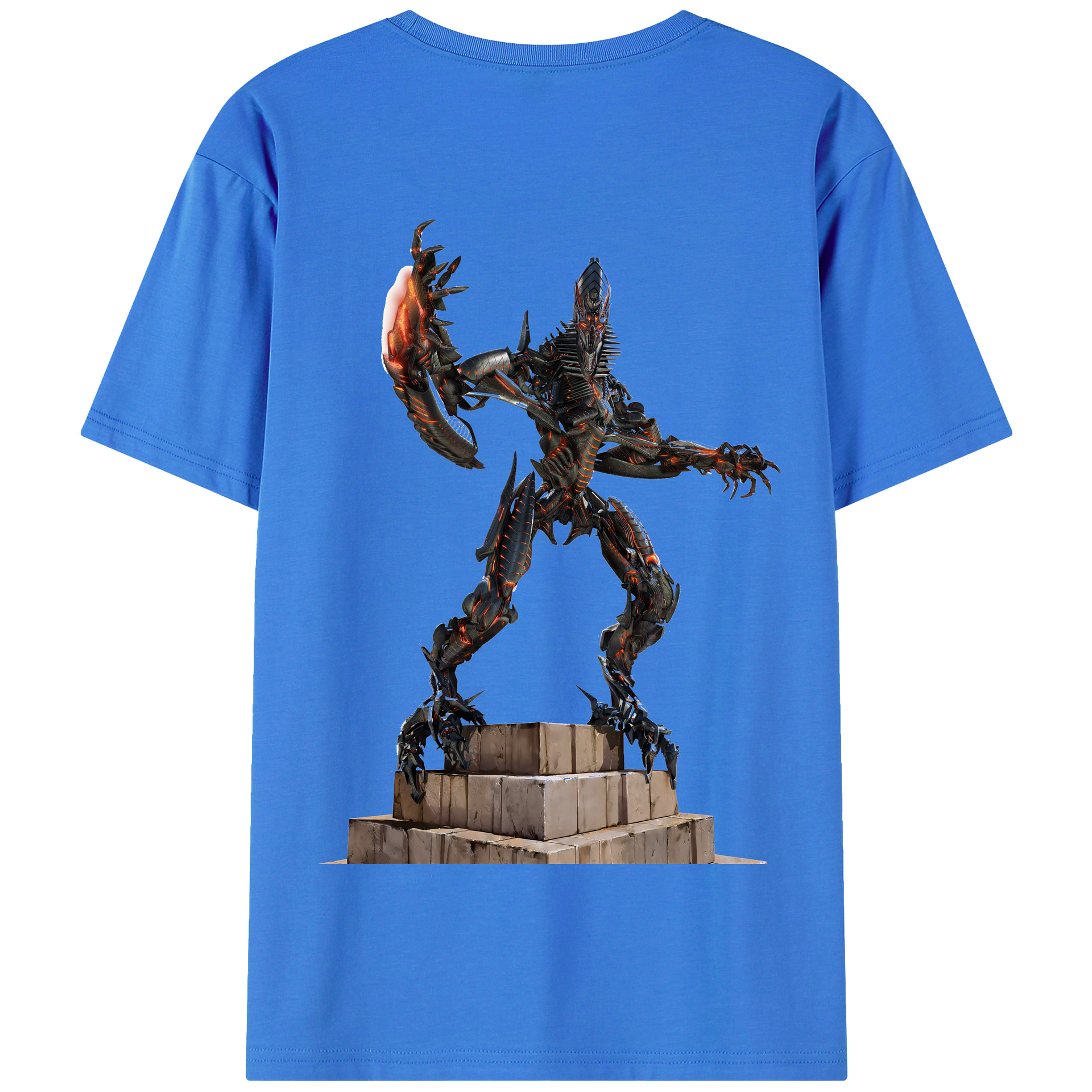 （画像用） Transformers トランスフォーマー 綿100％半袖Tシャツ（背面プリント）