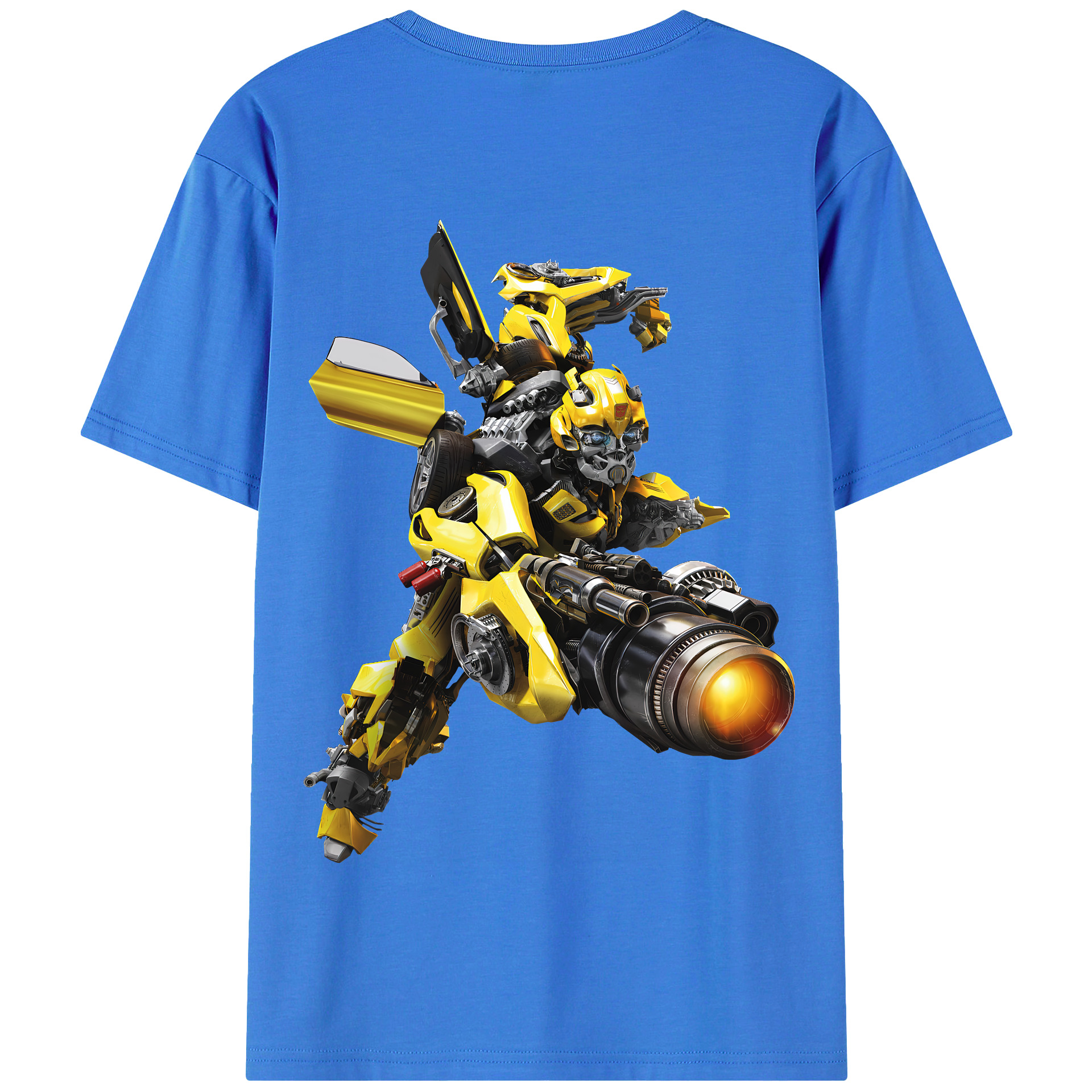 （画像用） Transformers トランスフォーマー 綿100％半袖Tシャツ（背面プリント）