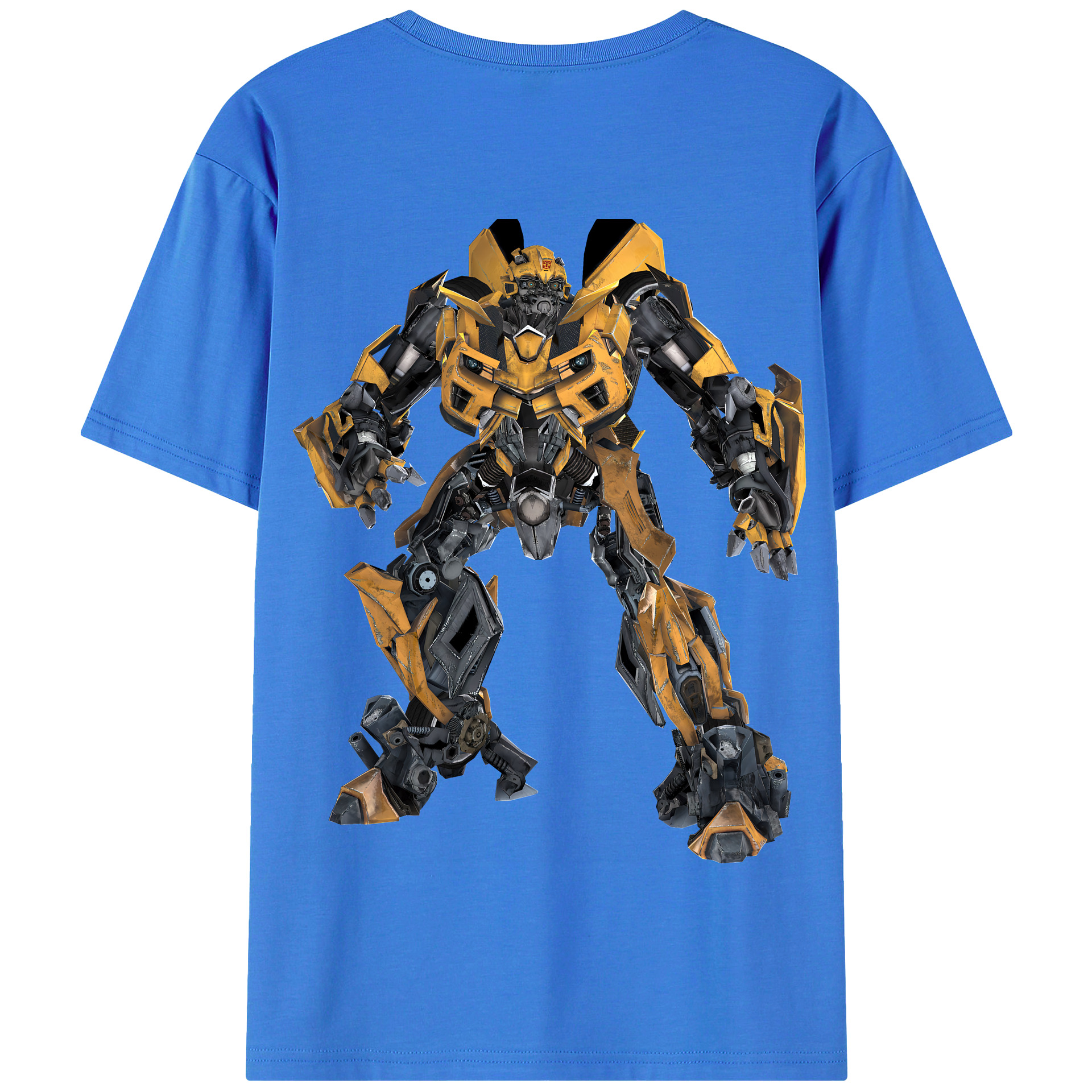 （画像用） Transformers トランスフォーマー 綿100％半袖Tシャツ（背面プリント）