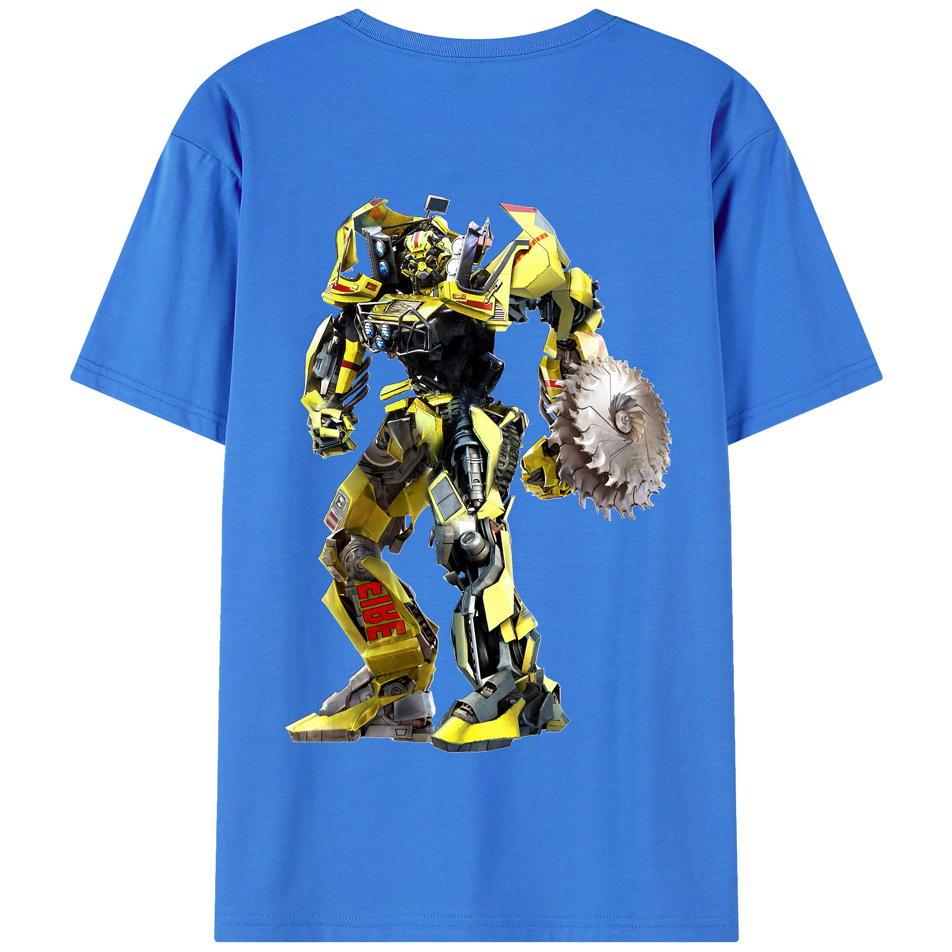 （画像用） Transformers トランスフォーマー 綿100％半袖Tシャツ（背面プリント）