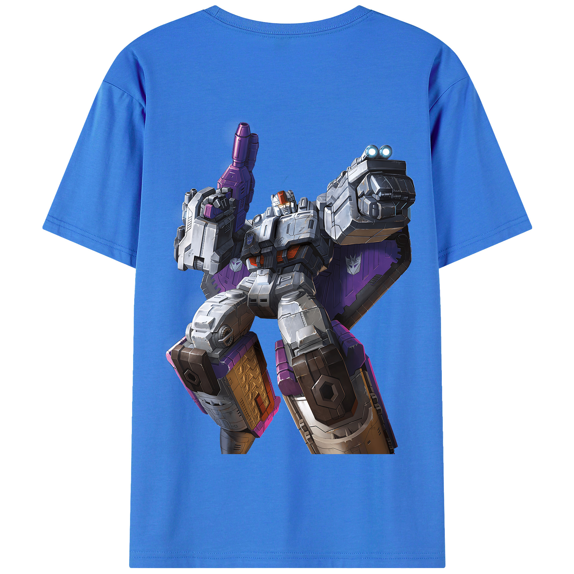 （画像用） Transformers トランスフォーマー 綿100％半袖Tシャツ（背面プリント）