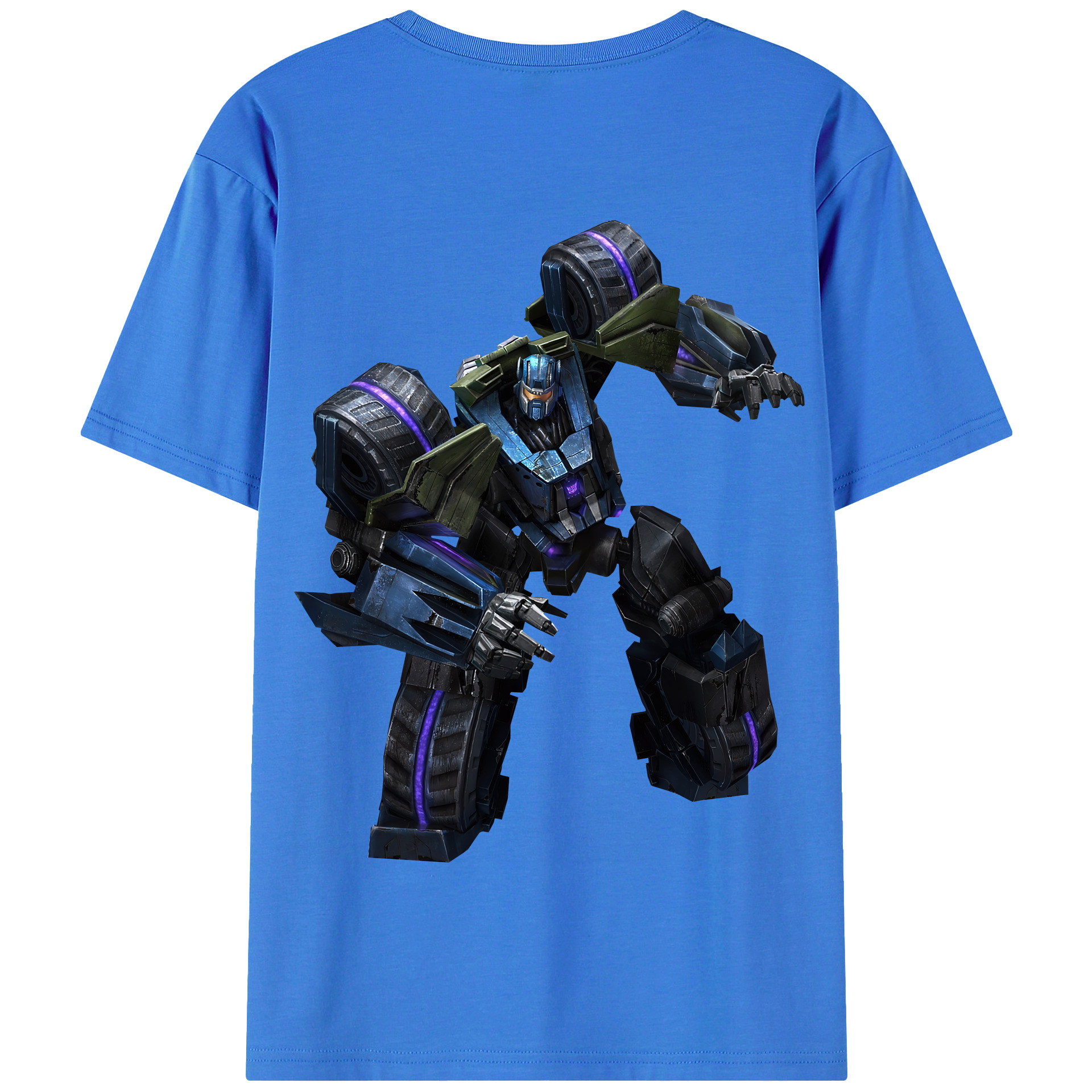 （画像用） Transformers トランスフォーマー 綿100％半袖Tシャツ（背面プリント）
