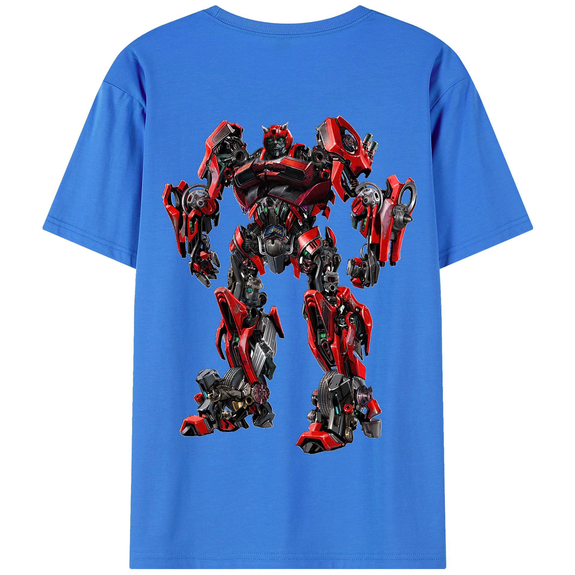 （画像用） Transformers トランスフォーマー 綿100％半袖Tシャツ（背面プリント）