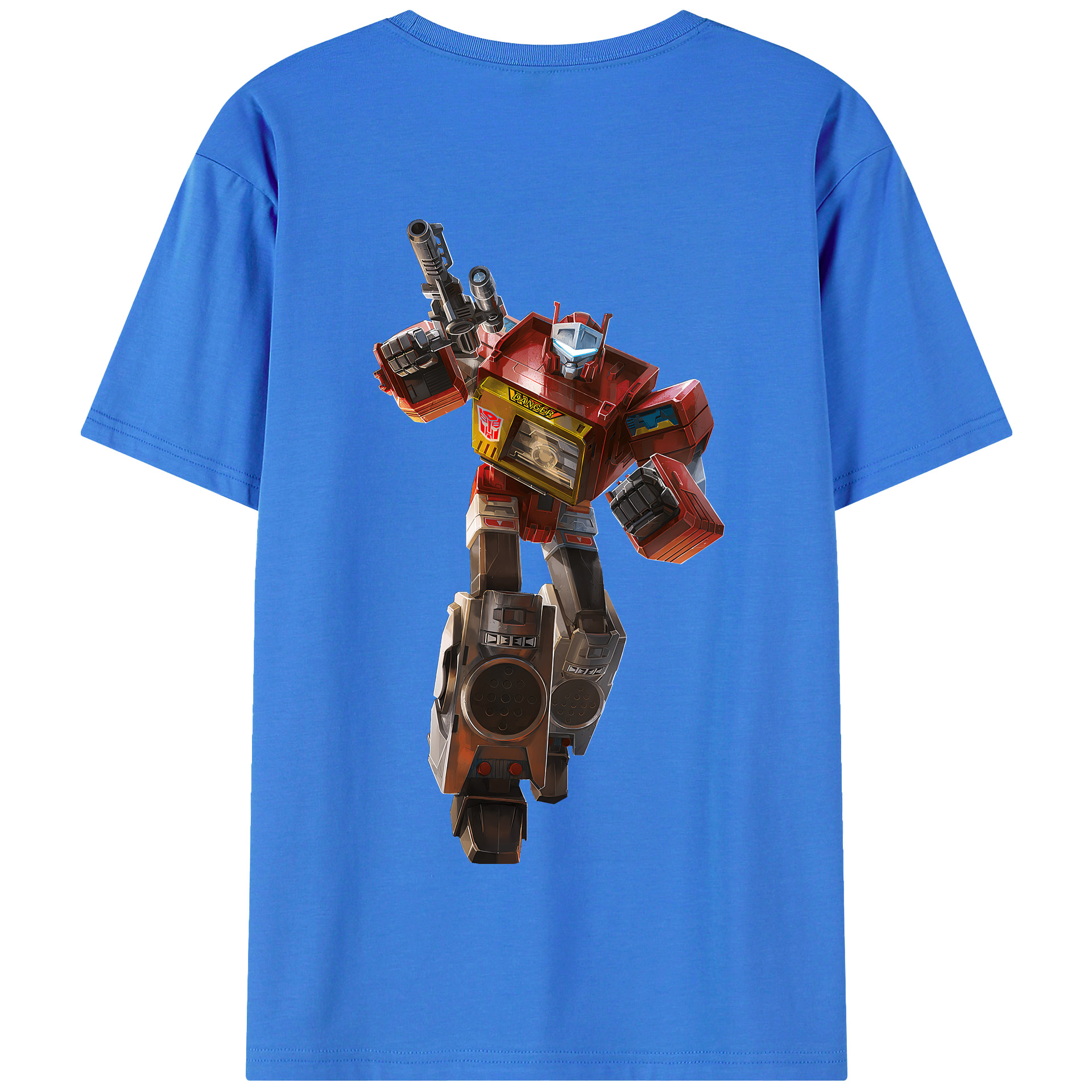 （画像用） Transformers トランスフォーマー 綿100％半袖Tシャツ（背面プリント）