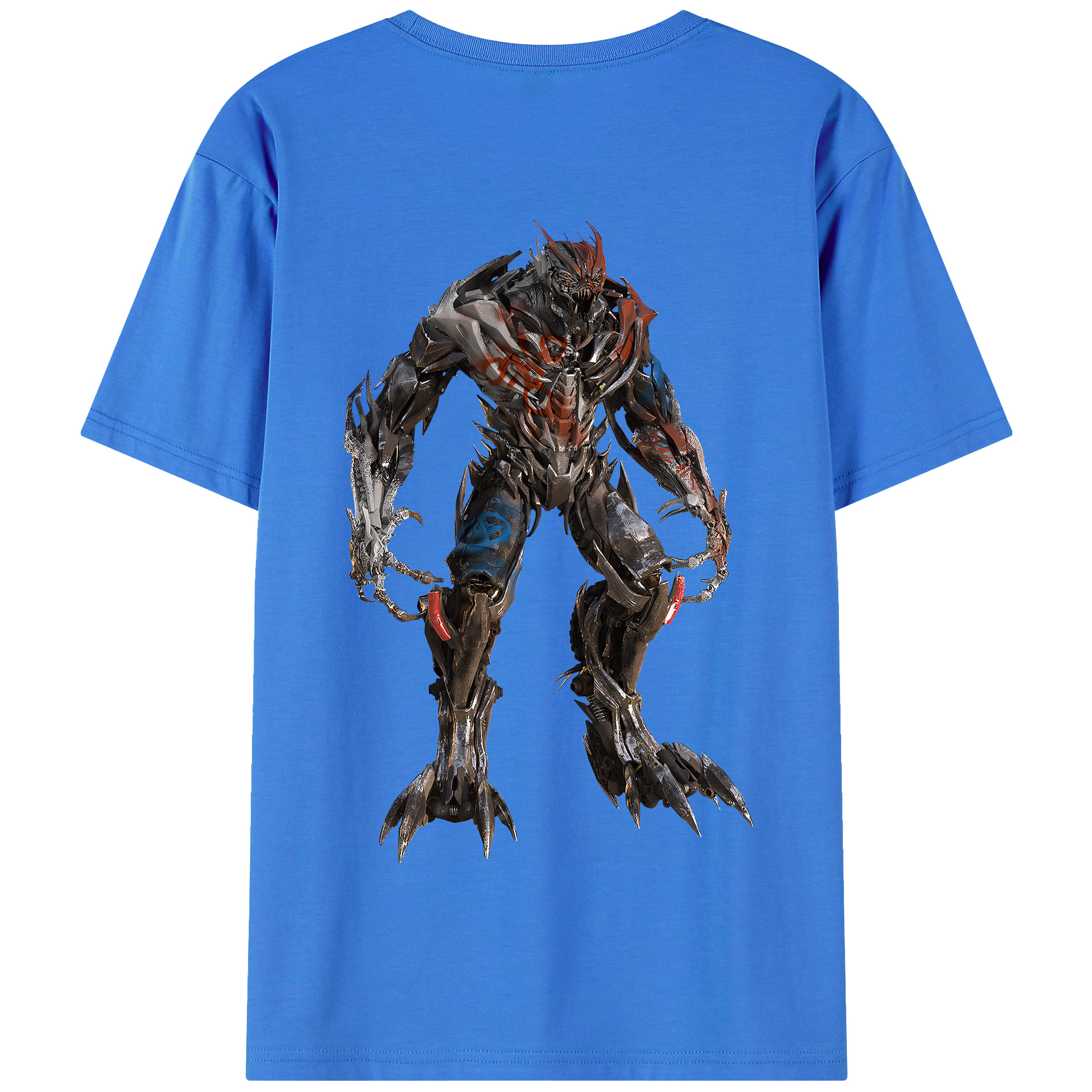（画像用） Transformers トランスフォーマー 綿100％半袖Tシャツ（背面プリント）