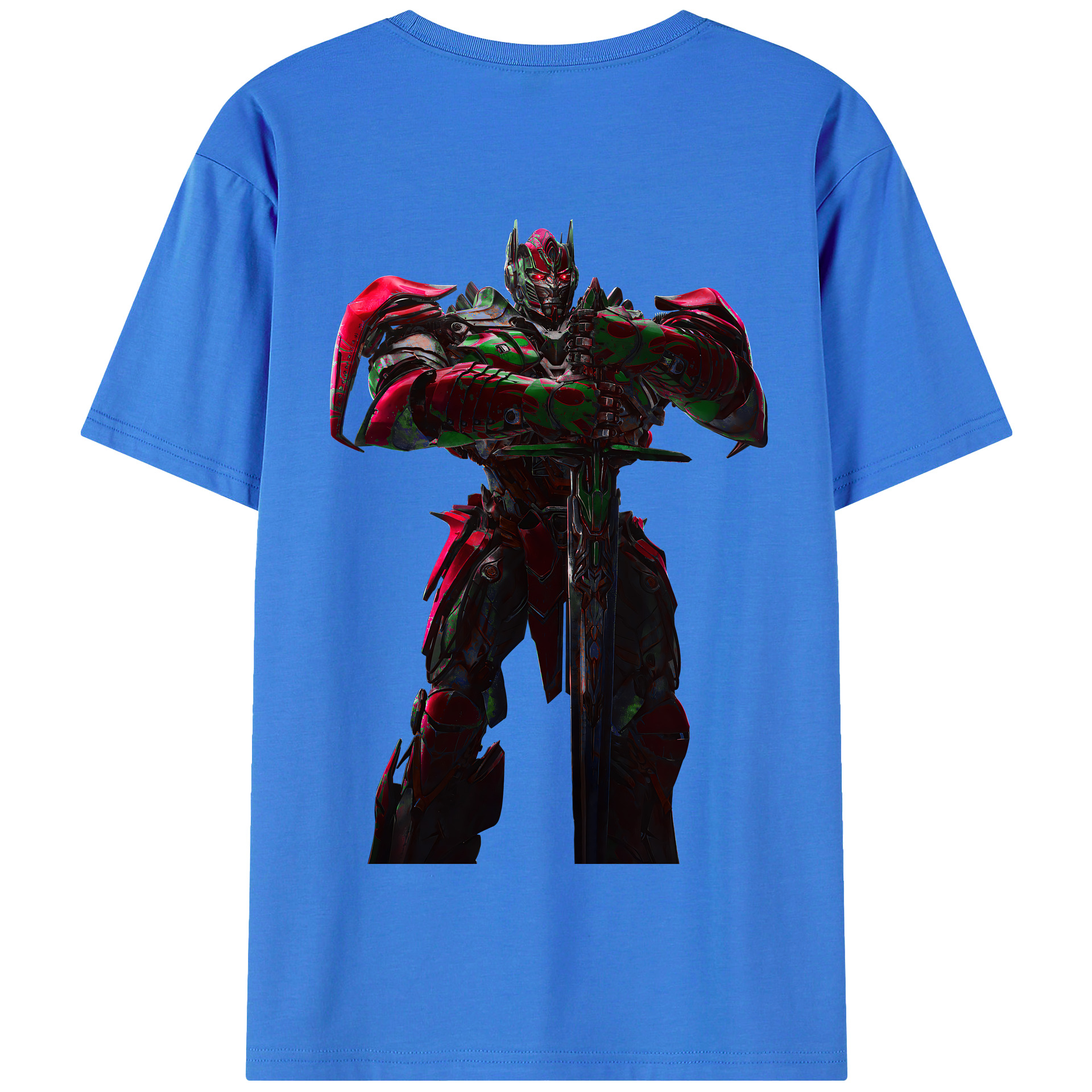 （画像用） Transformers トランスフォーマー 綿100％半袖Tシャツ（背面プリント）