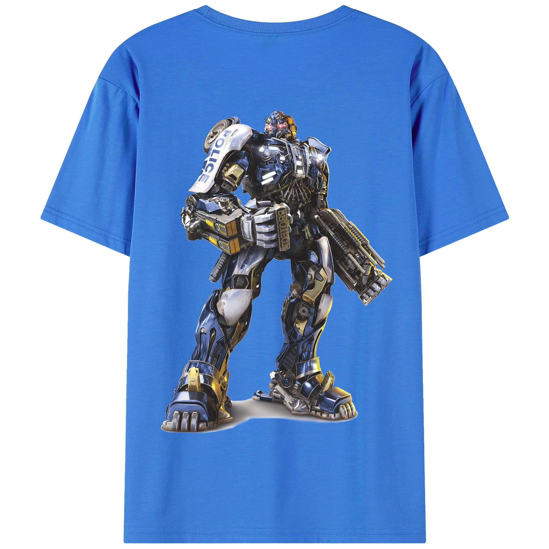（画像用） Transformers トランスフォーマー 綿100％半袖Tシャツ（背面プリント）