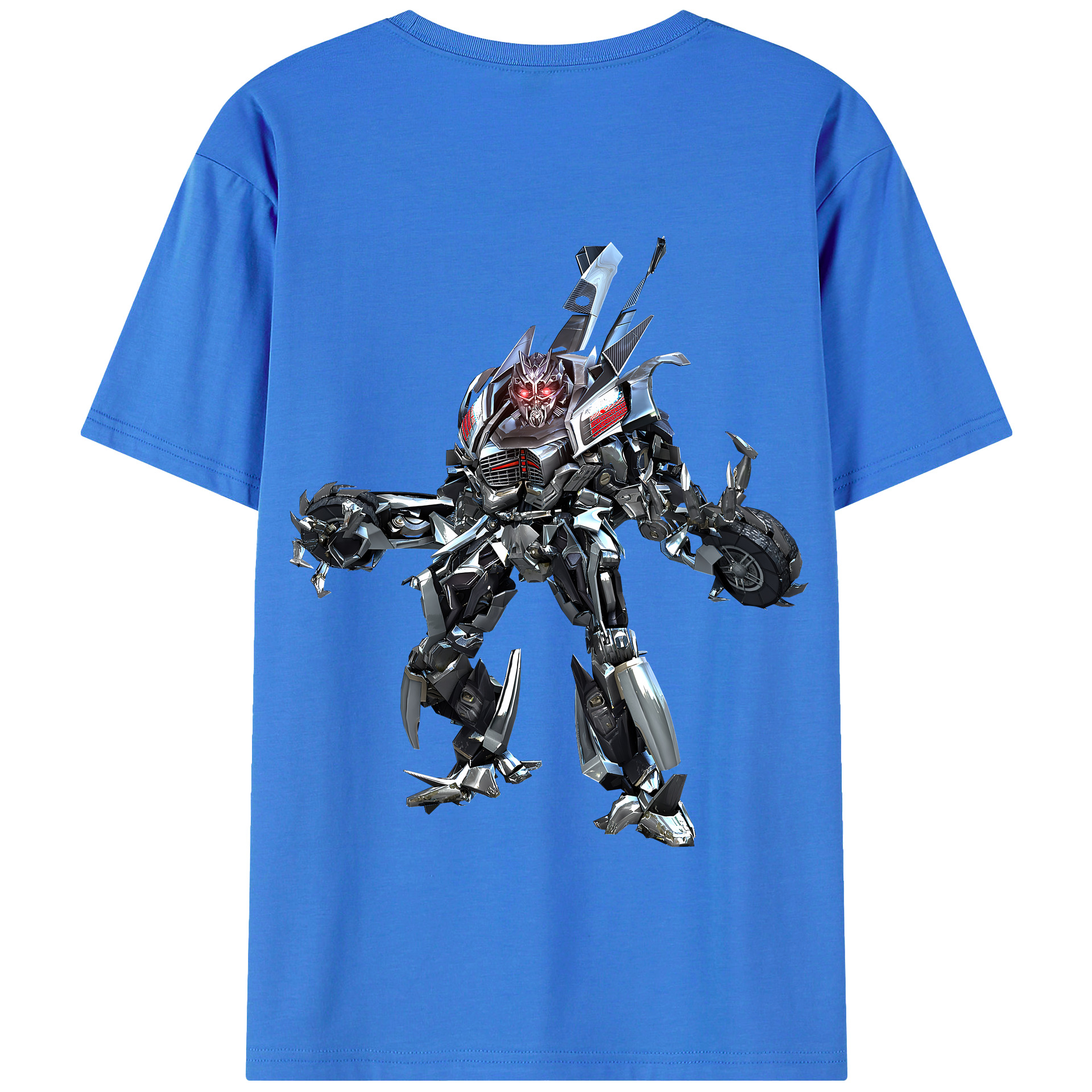 （画像用） Transformers トランスフォーマー 綿100％半袖Tシャツ（背面プリント）