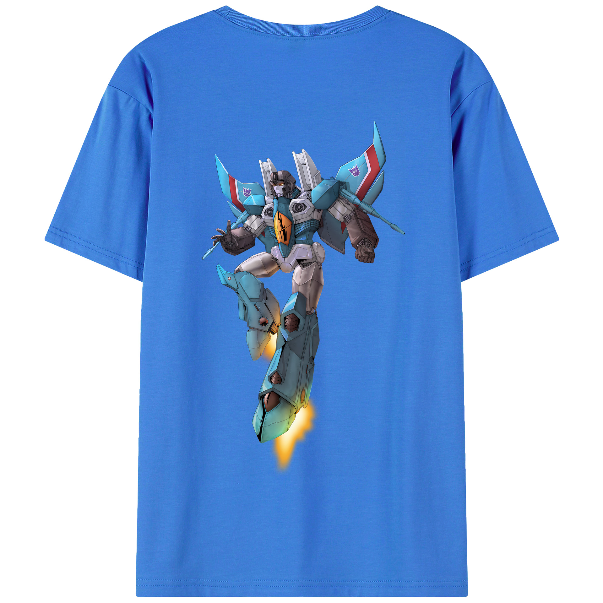 （画像用） Transformers トランスフォーマー 綿100％半袖Tシャツ（背面プリント）