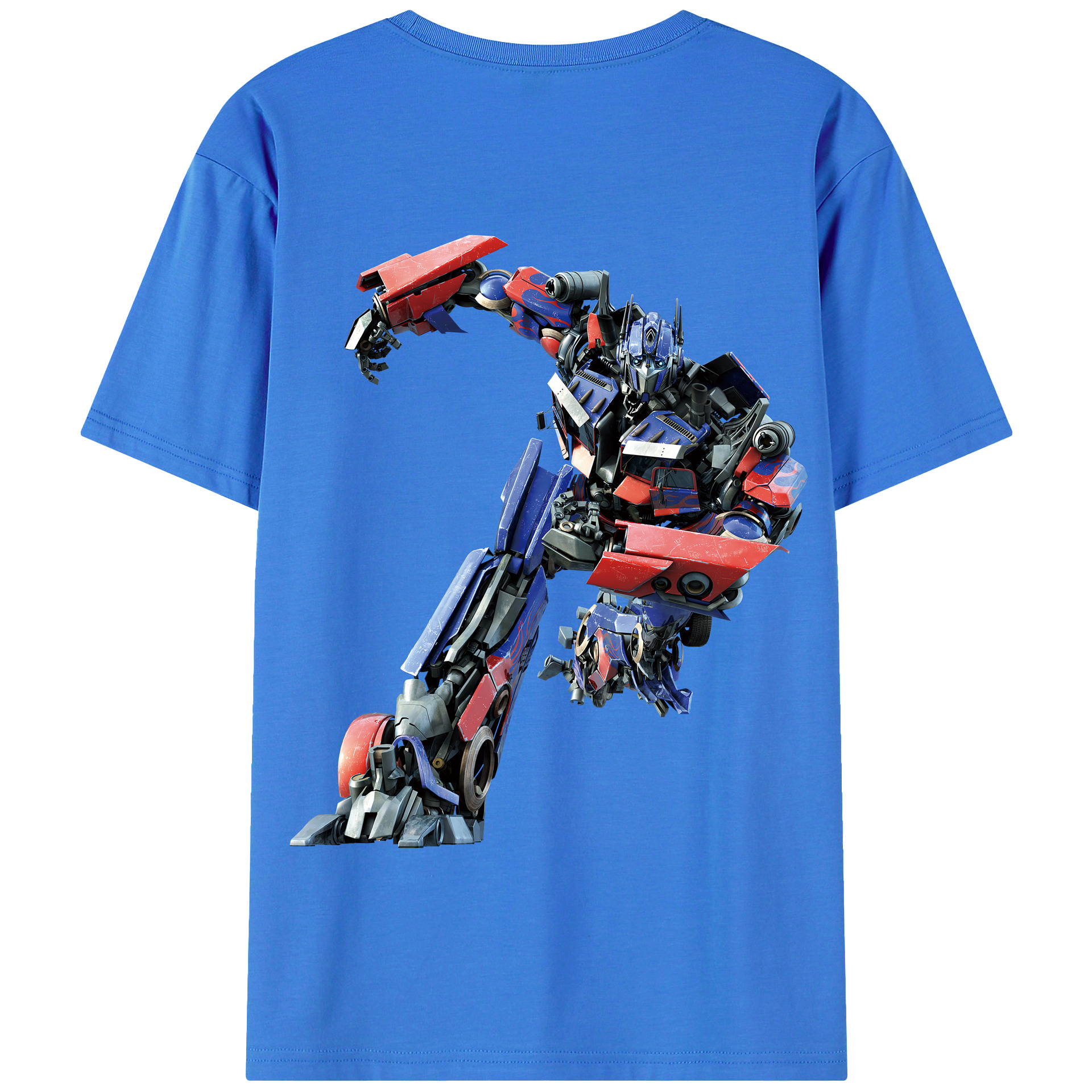 （画像用） Transformers トランスフォーマー 綿100％半袖Tシャツ（背面プリント）