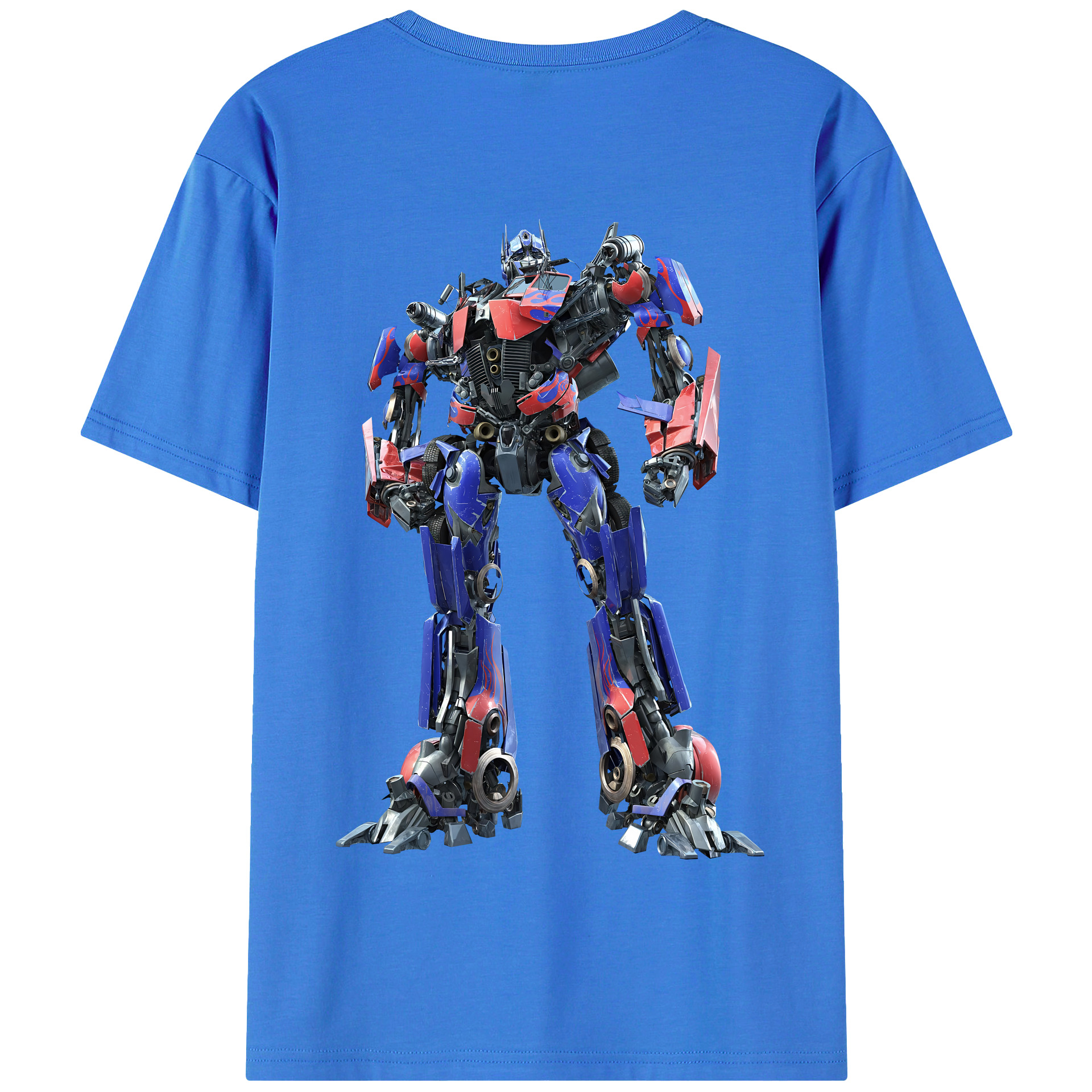 （画像用） Transformers トランスフォーマー 綿100％半袖Tシャツ（背面プリント）