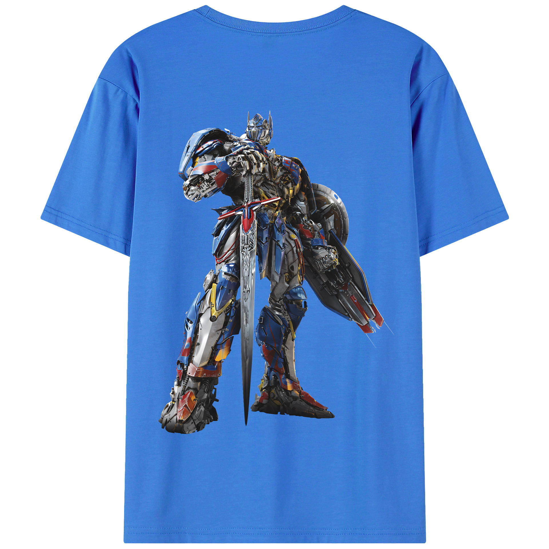 （画像用） Transformers トランスフォーマー 綿100％半袖Tシャツ（背面プリント）