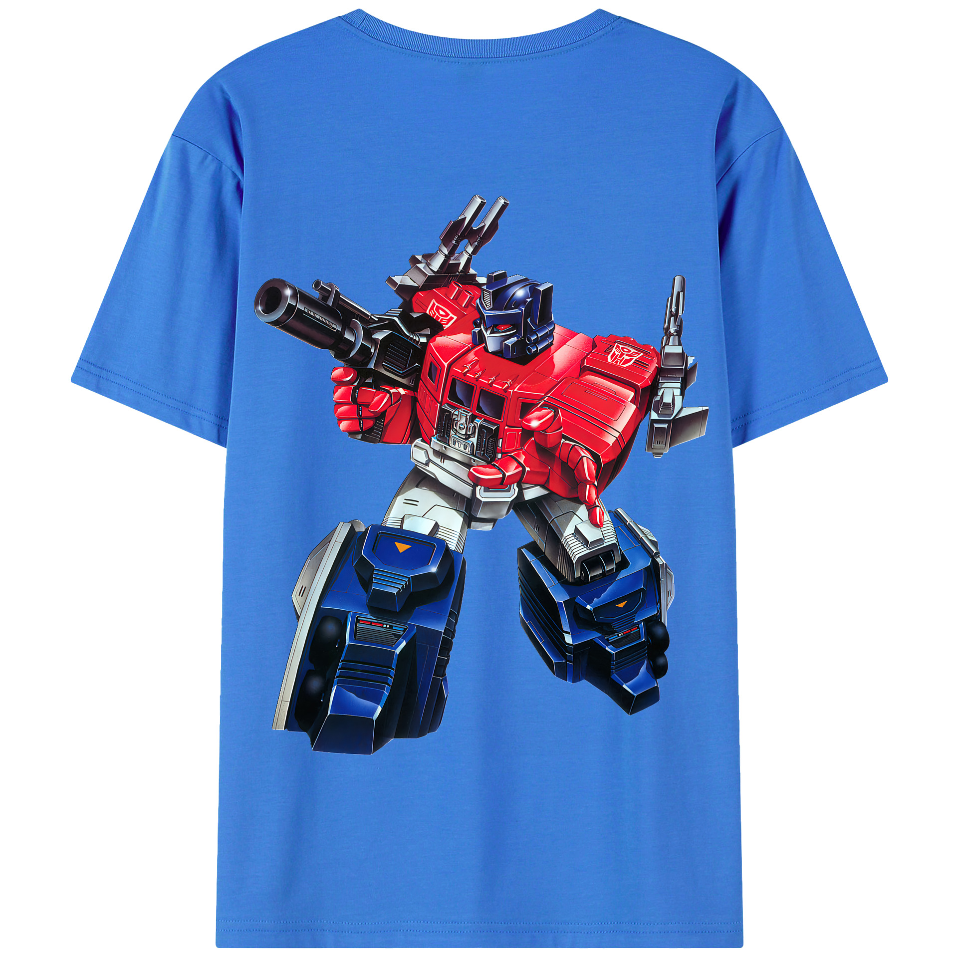 （画像用） Transformers トランスフォーマー 綿100％半袖Tシャツ（背面プリント）
