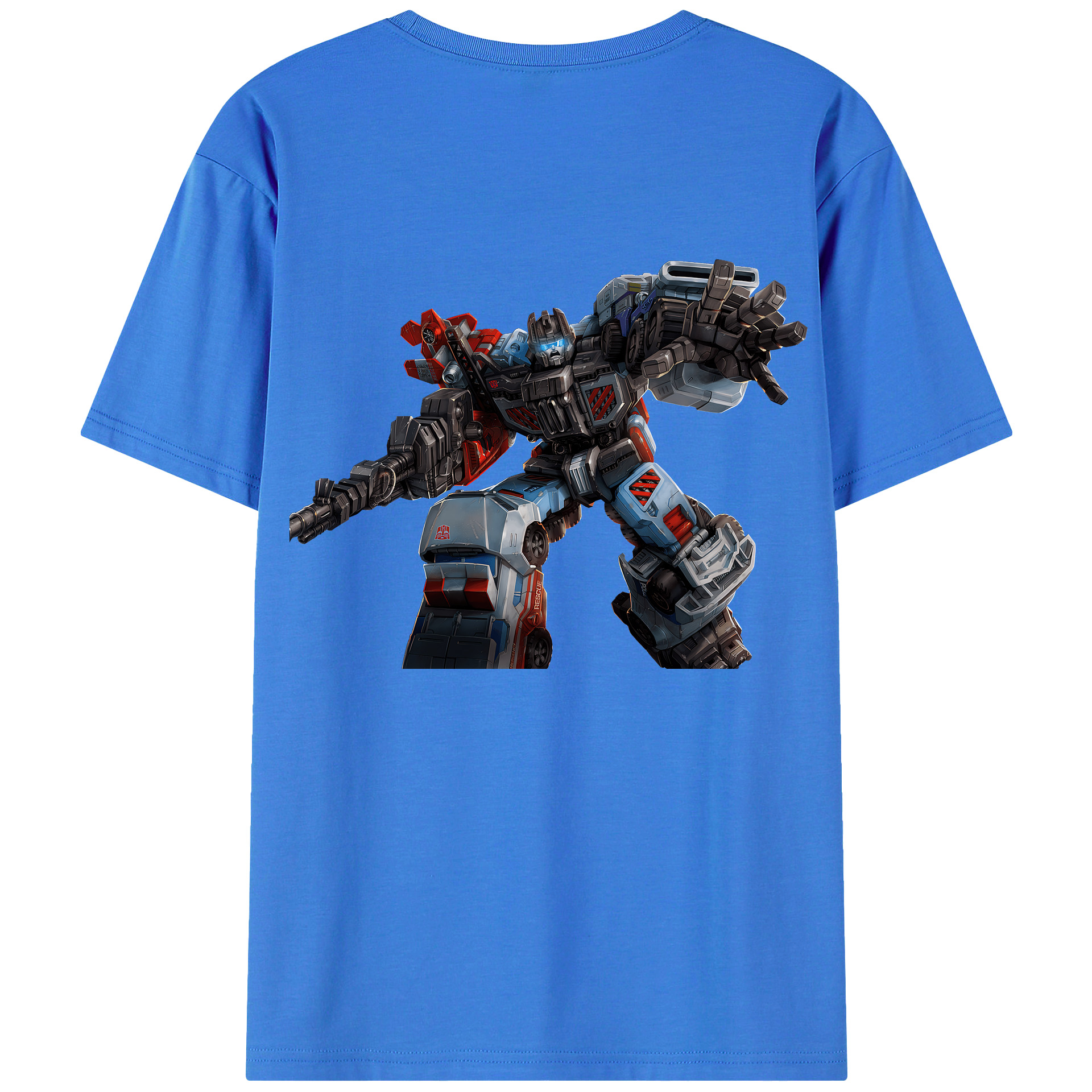 （画像用） Transformers トランスフォーマー 綿100％半袖Tシャツ（背面プリント）
