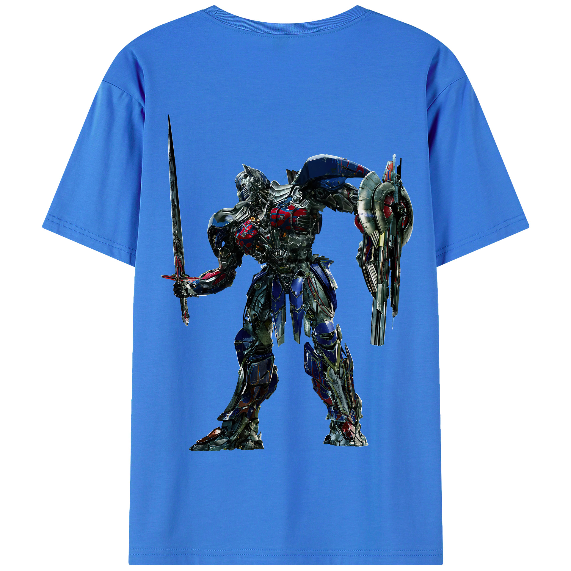 （画像用） Transformers トランスフォーマー 綿100％半袖Tシャツ（背面プリント）
