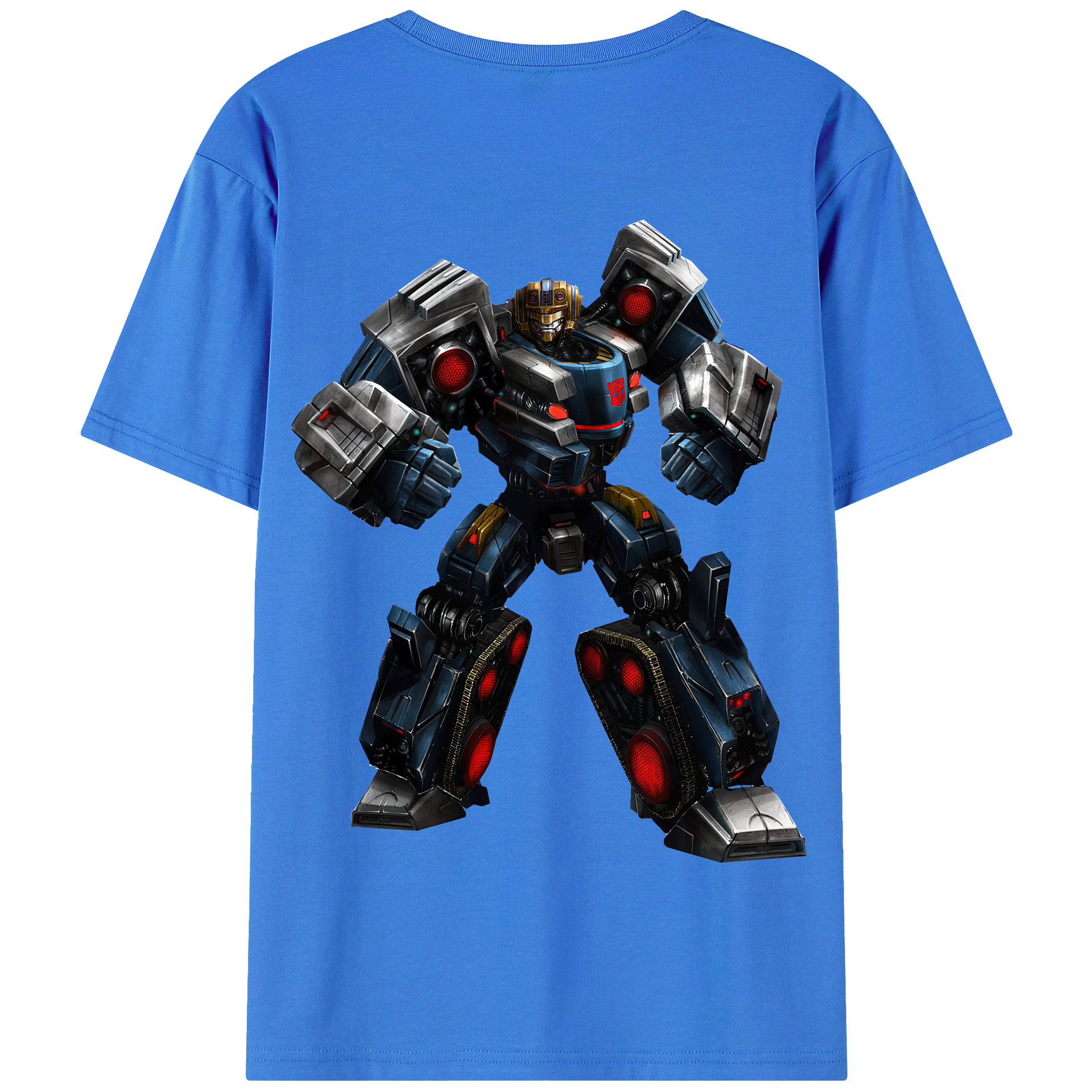 （画像用） Transformers トランスフォーマー 綿100％半袖Tシャツ（背面プリント）