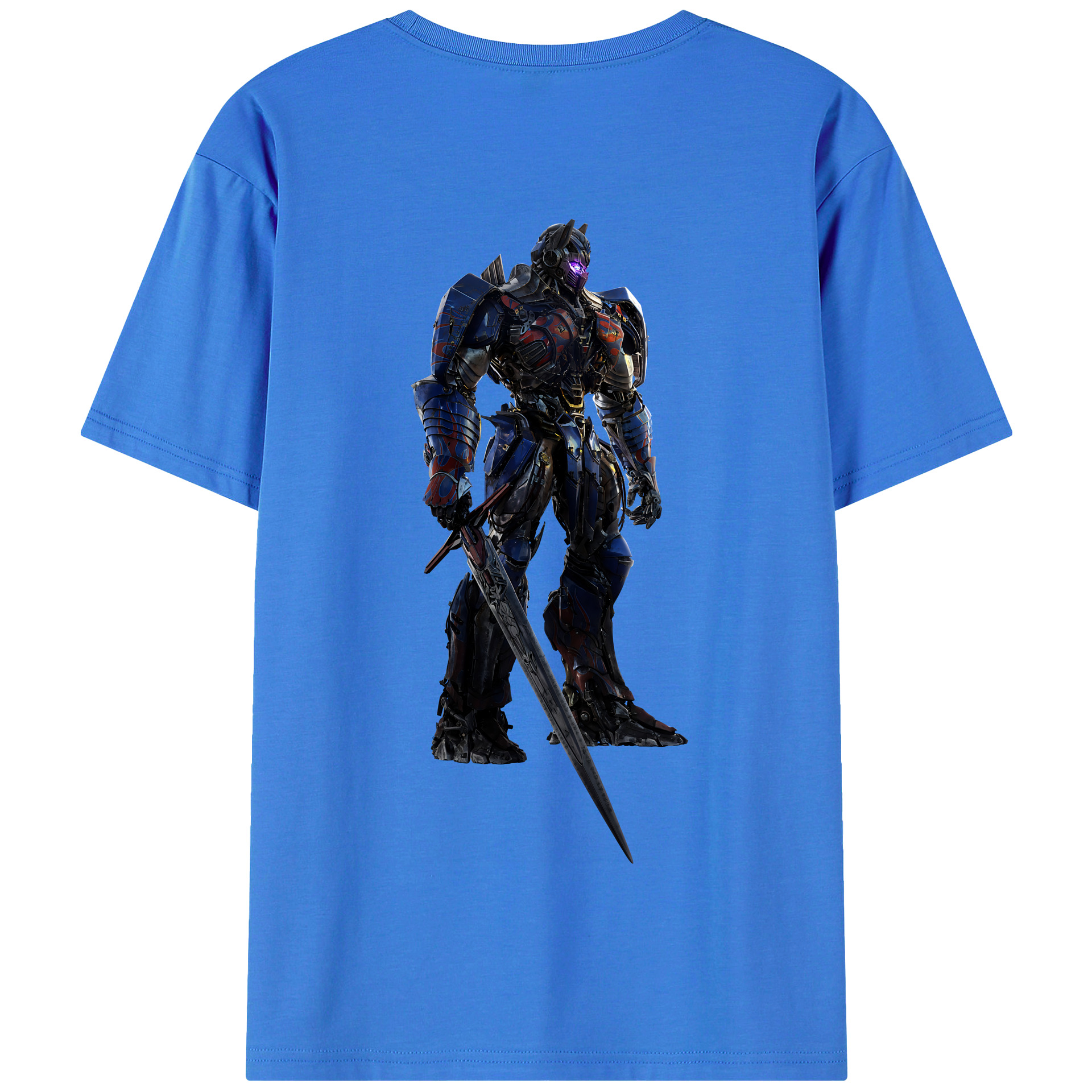 （画像用） Transformers トランスフォーマー 綿100％半袖Tシャツ（背面プリント）