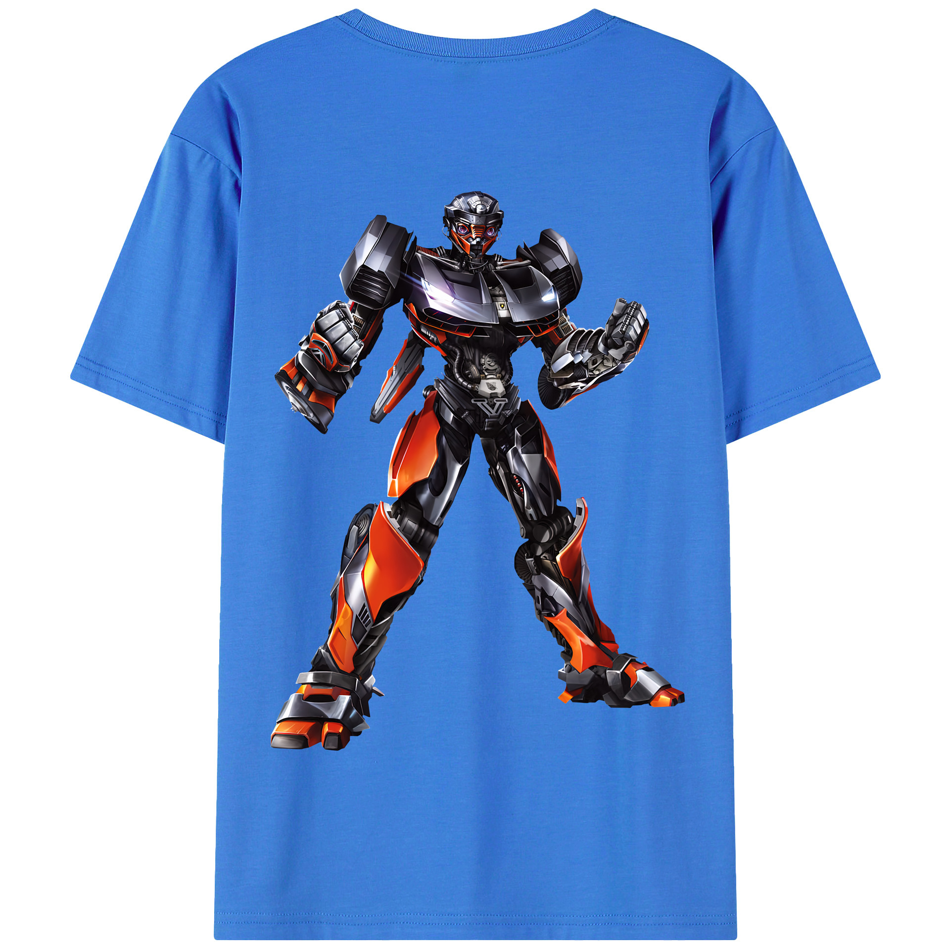 （画像用） Transformers トランスフォーマー 綿100％半袖Tシャツ（背面プリント）