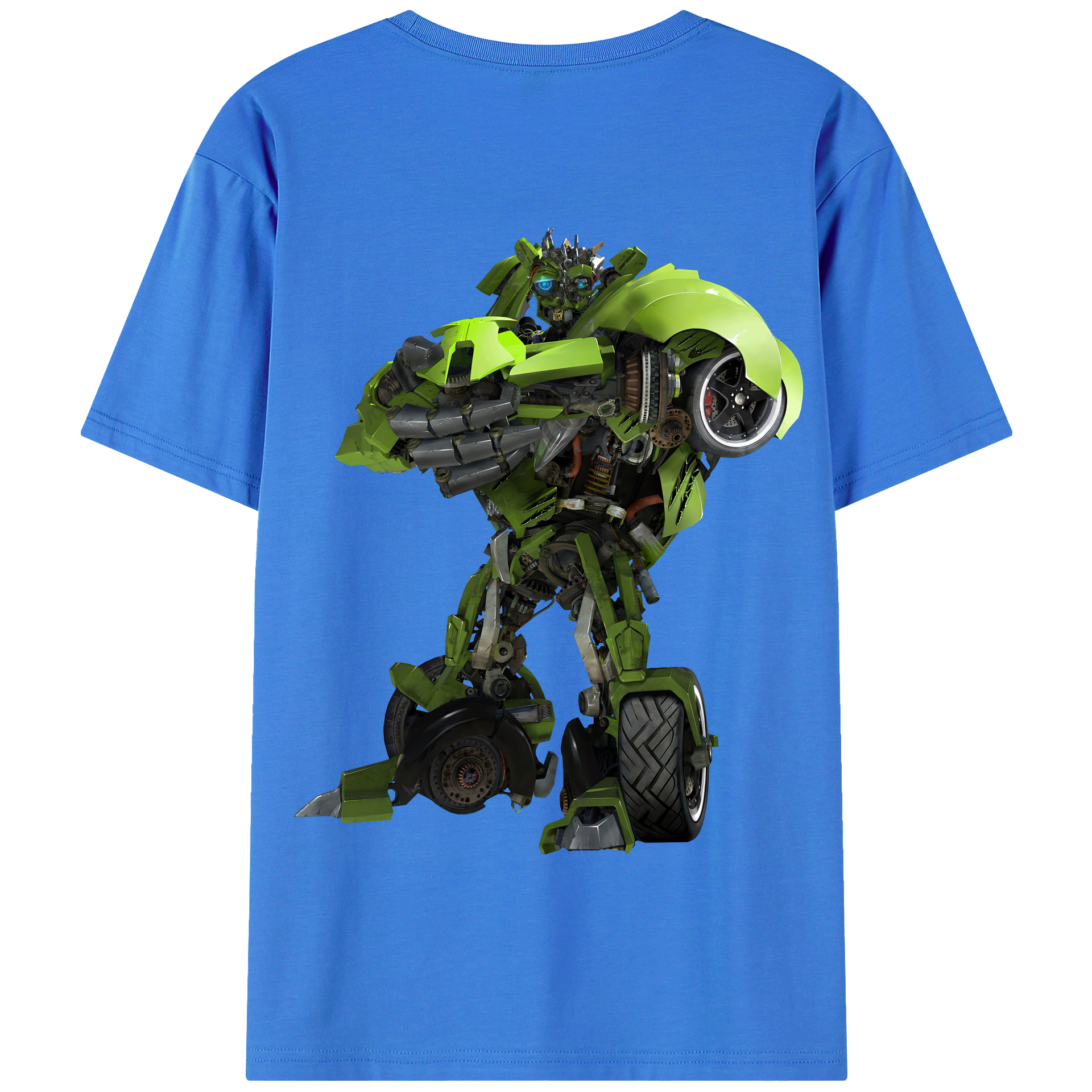 （画像用） Transformers トランスフォーマー 綿100％半袖Tシャツ（背面プリント）