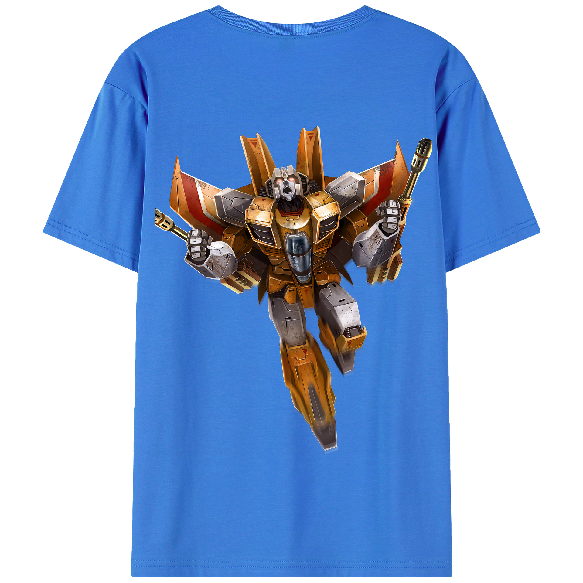 （画像用） Transformers トランスフォーマー 綿100％半袖Tシャツ（背面プリント）