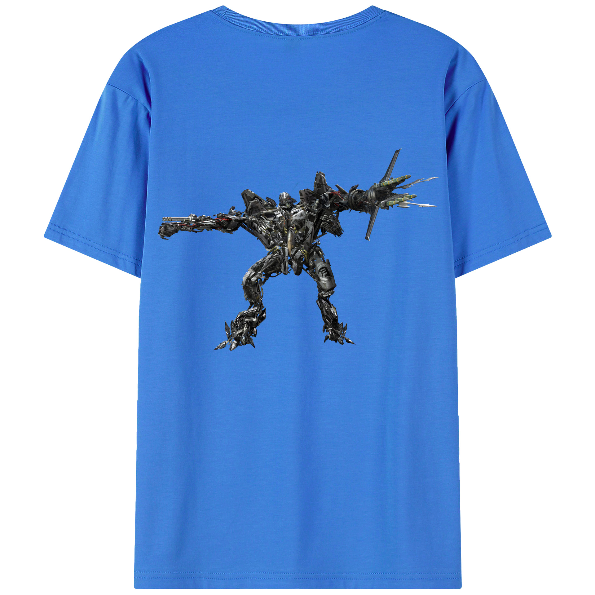 （画像用） Transformers トランスフォーマー 綿100％半袖Tシャツ（背面プリント）