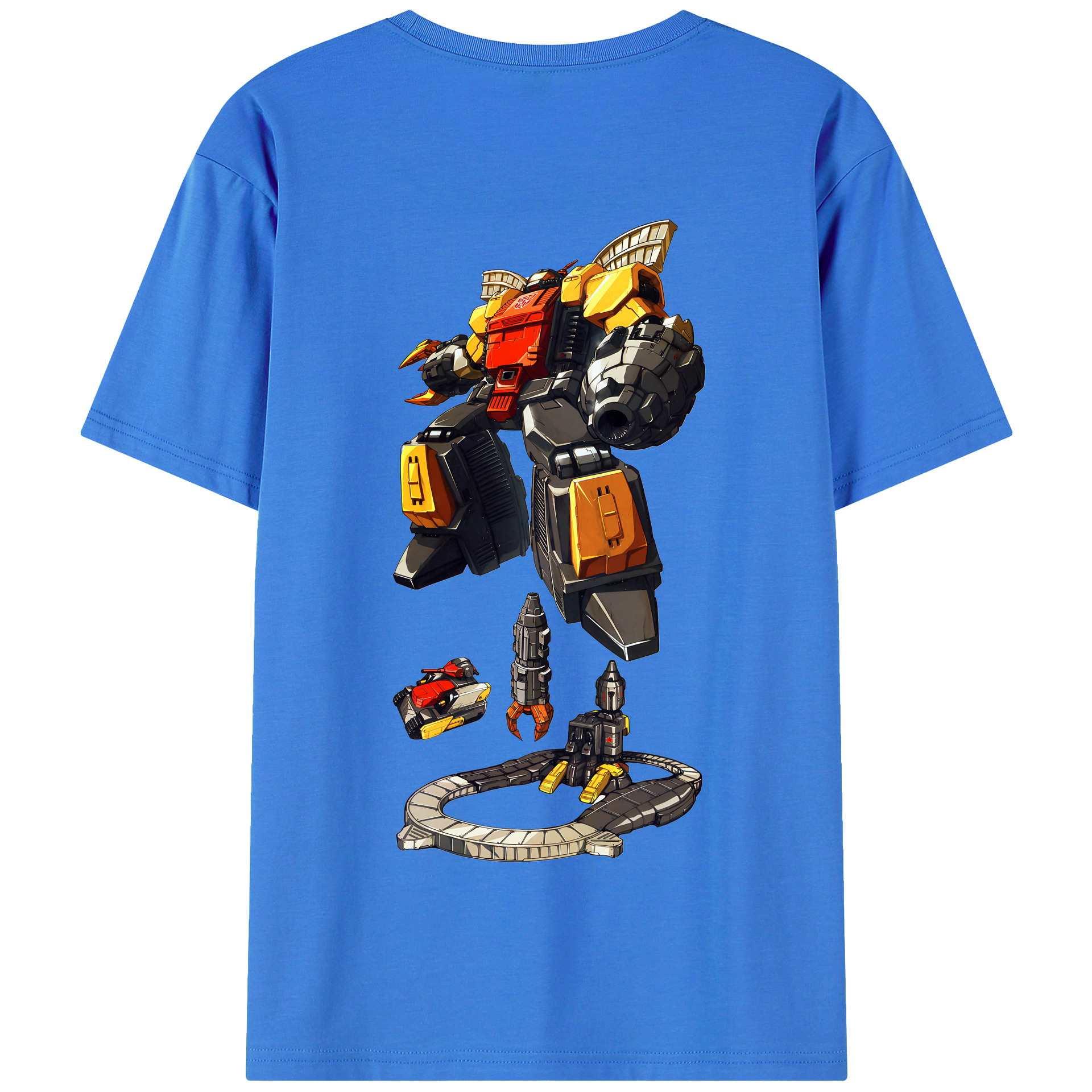 （画像用） Transformers トランスフォーマー 綿100％半袖Tシャツ（背面プリント）