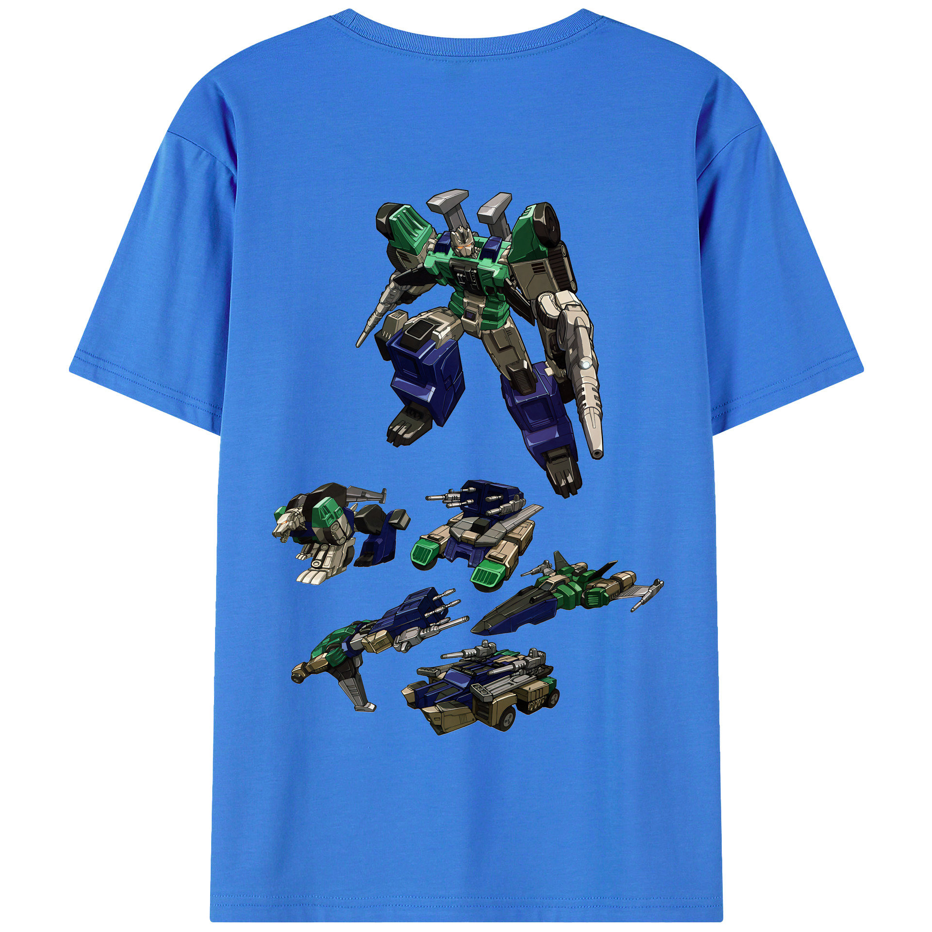（画像用） Transformers トランスフォーマー 綿100％半袖Tシャツ（背面プリント）