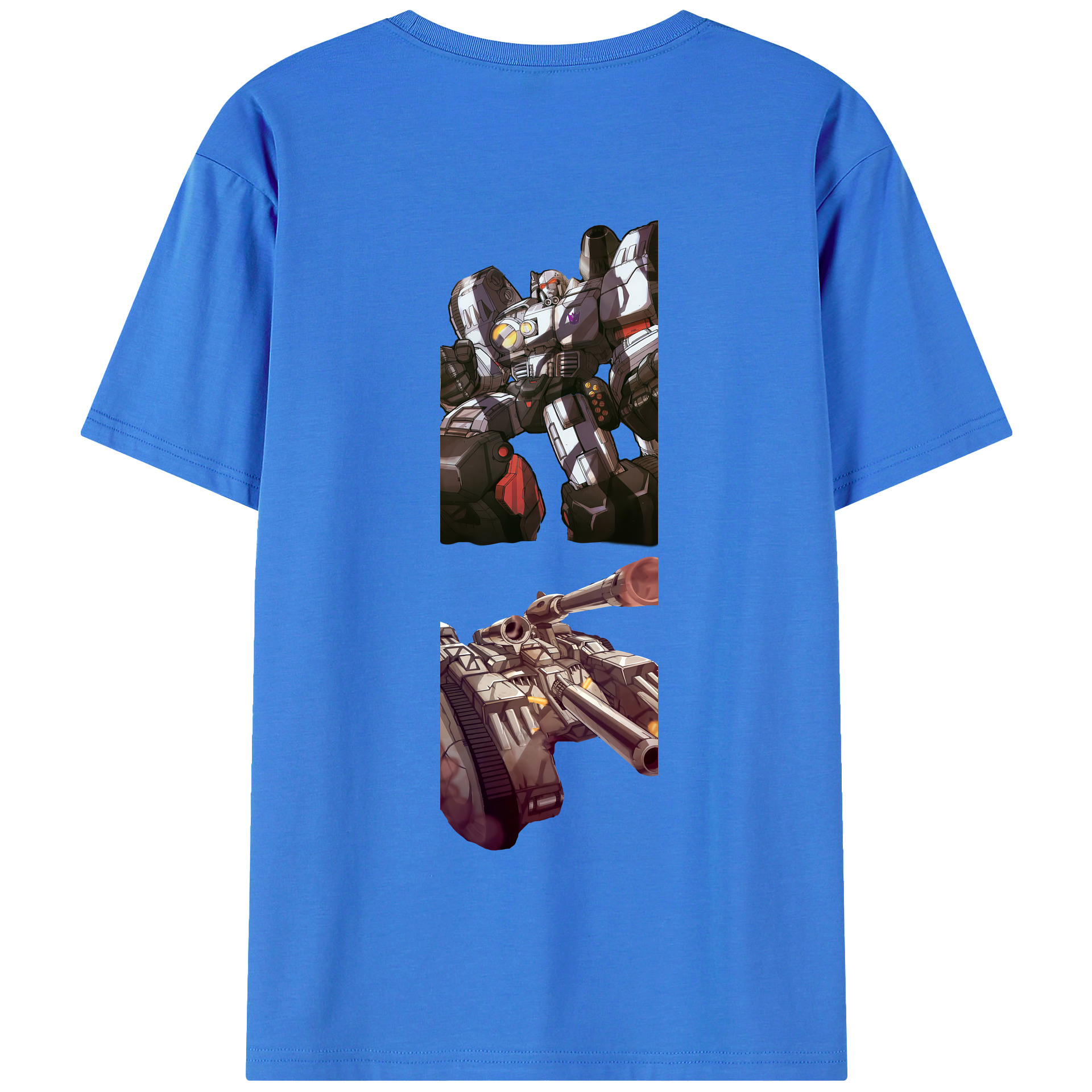 （画像用） Transformers トランスフォーマー 綿100％半袖Tシャツ（背面プリント）